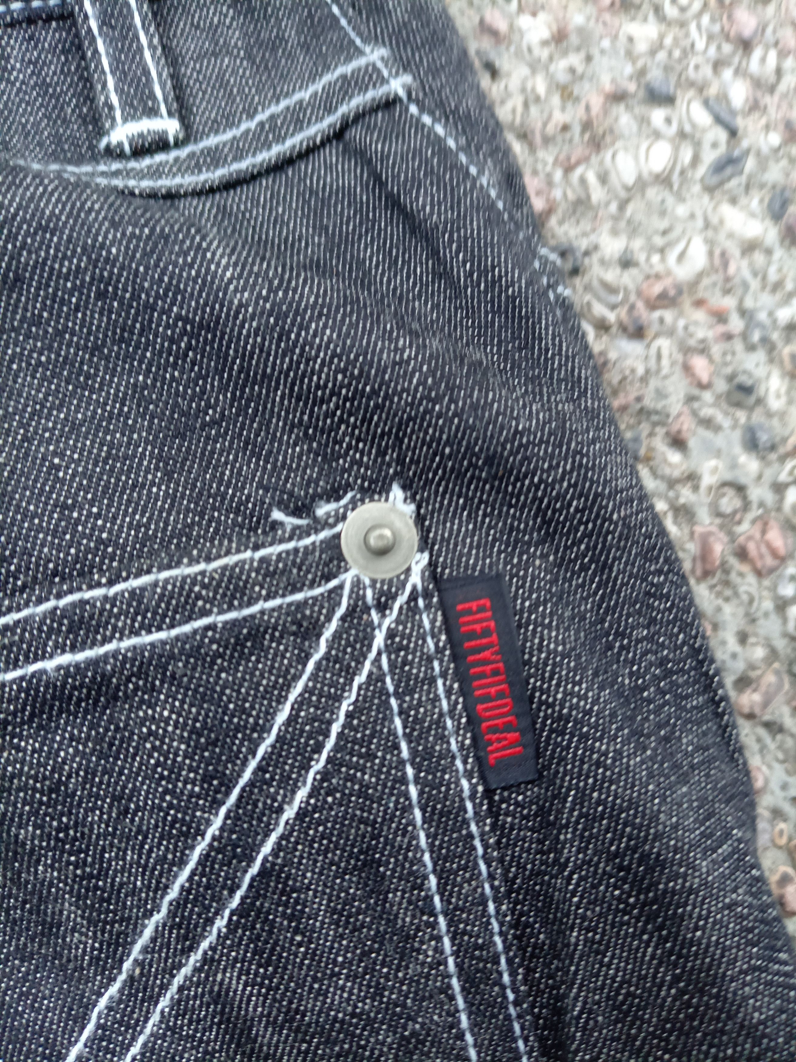 If Six Was Nine × JNCO × Japanese Brand Fiftyfifdeal denim jnco baggy style jeans size 34 Size US 34 / EU 50 - 7 Thumbnail