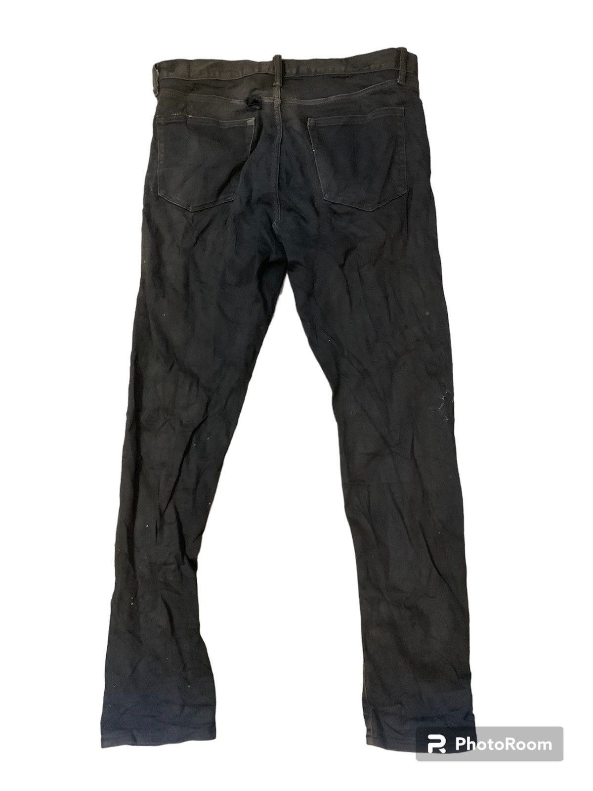 Japanese Brand Uniqlo Selvedge Distressed Denim Jeans Size US 35 - 2 Thumbnail