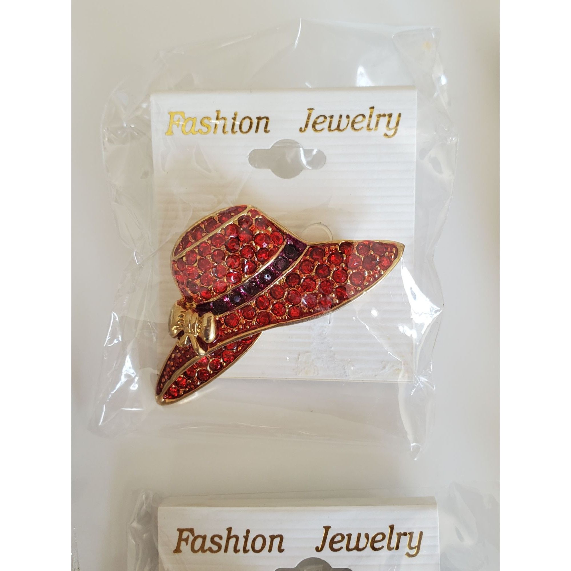 Other Red Hat Society Brooch and Earring Lot Size ONE SIZE - 3 Thumbnail