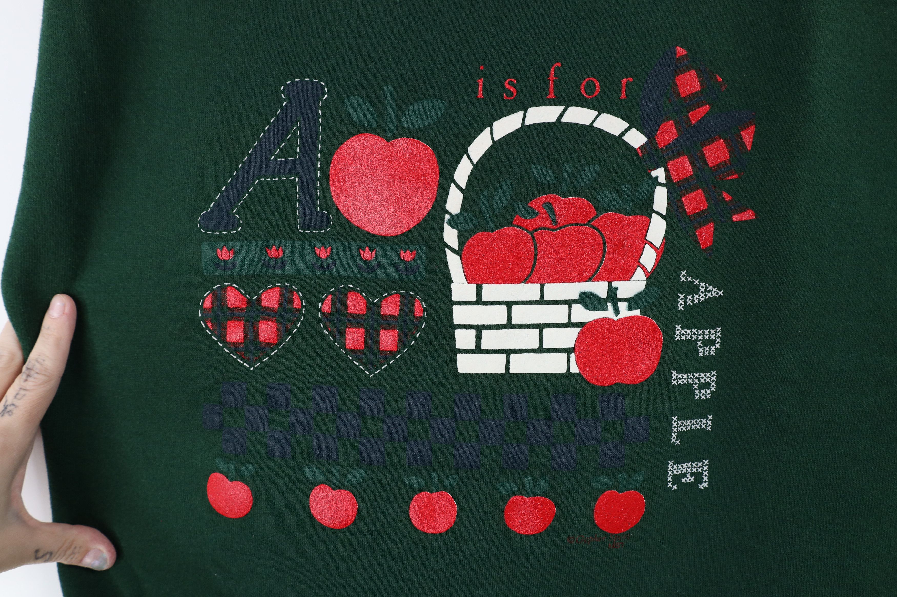 Vintage Vintage 90s Streetwear Is For Apple Collared Sweatshirt USA Size L / US 10 / IT 46 - 4 Thumbnail