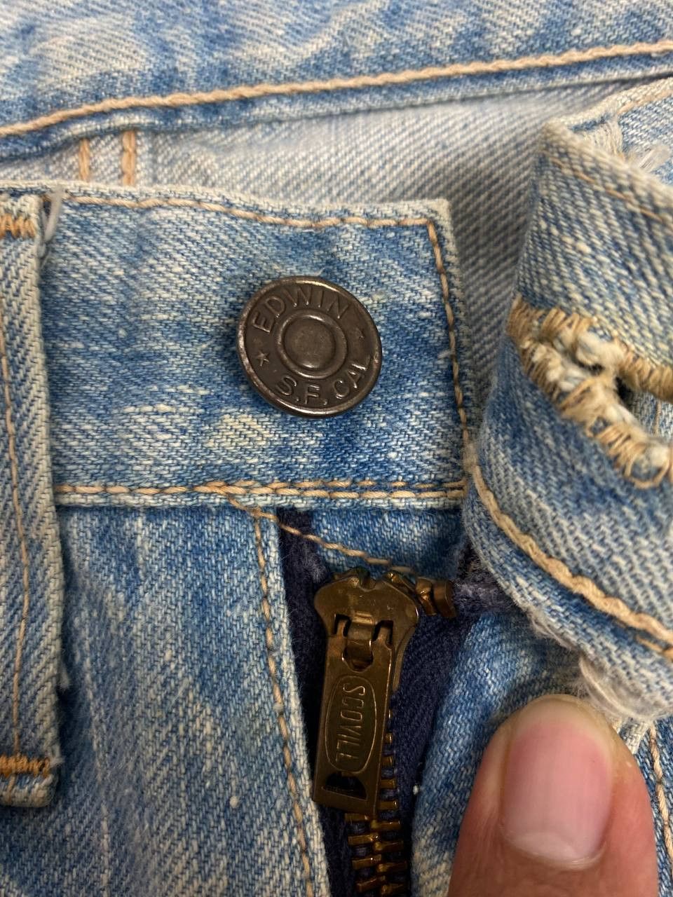Edwin vintage edwin made in usa half selvedge denim scovill zipper Size US 30 / EU 46 - 10 Thumbnail