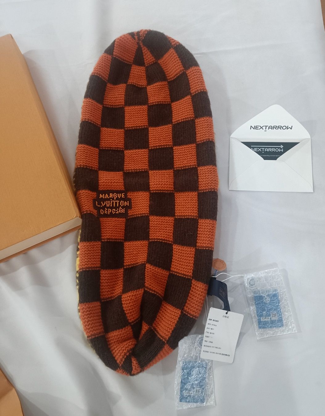Louis Vuitton Louis Vuitton Feidun checkerboard knit cold hat Size ONE SIZE - 3 Thumbnail