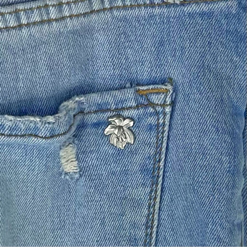Other BLACK ORCHID LA Women's Designer Faded Raw Hem Blue Jeans M Size 31" - 7 Thumbnail