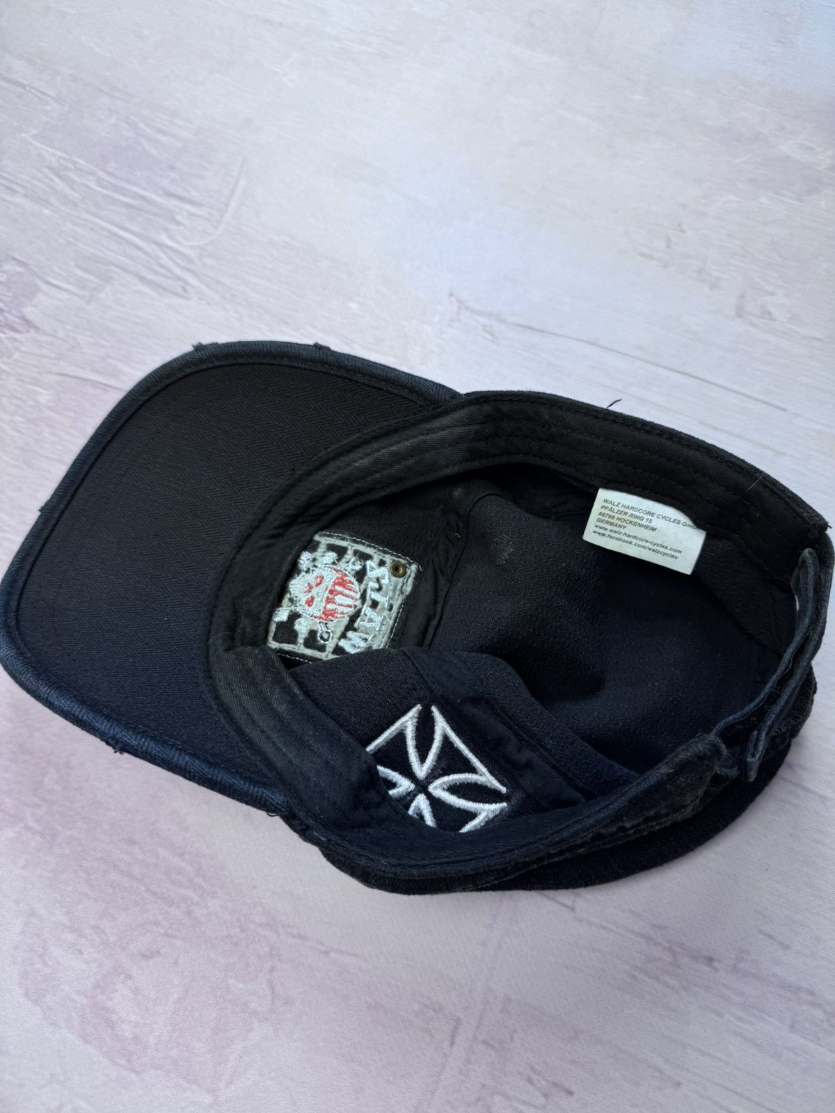 Harley Davidson × Vintage Wallz hardcore cycles bike west coast choppers style cap hat Size ONE SIZE - 6 Thumbnail