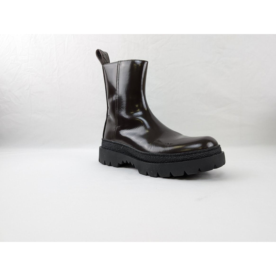 Bottega Veneta o1rshd1 Texas Calf Highway Ankle Boot in Fondant/Black Size US 10 / EU 43 - 2 Thumbnail