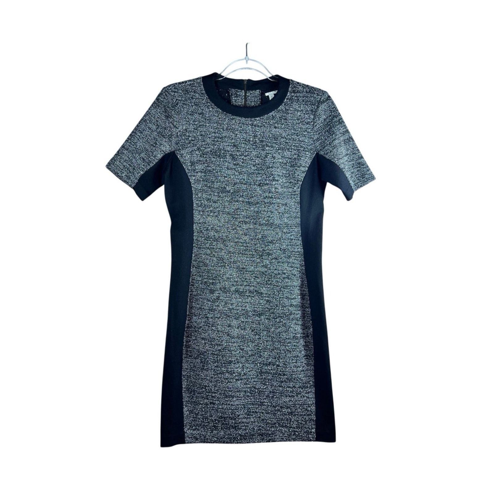 Other Halogen Marled Grey Bodycon Sheath Dress Petite 6 Size M / US 6-8 / IT 42-44 - 2 Thumbnail