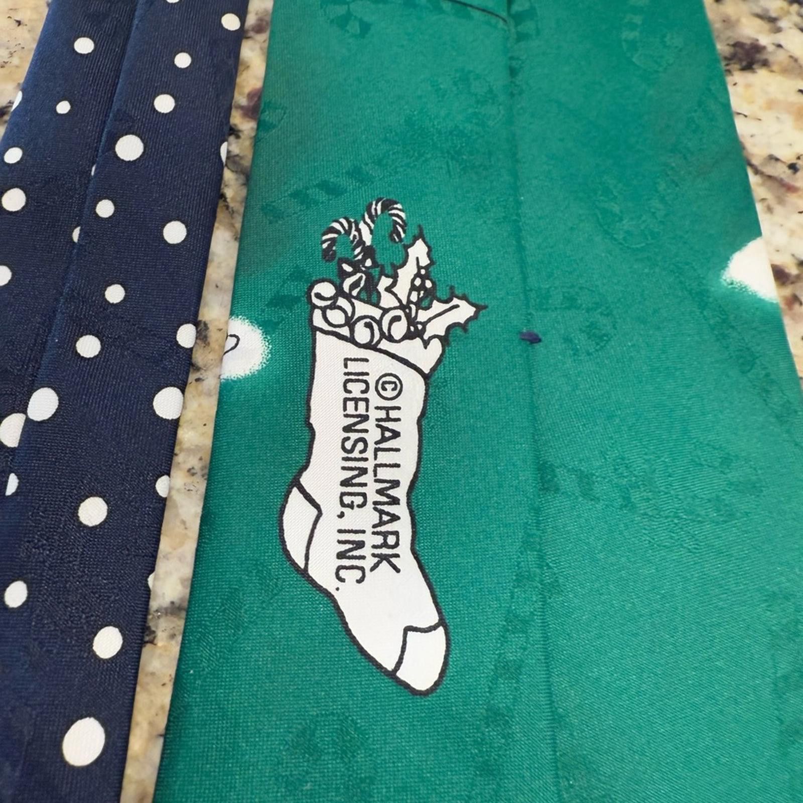 Other Yule Tie Greetings Santa Claus reindeer golf xmas tie Size ONE SIZE - 3 Thumbnail