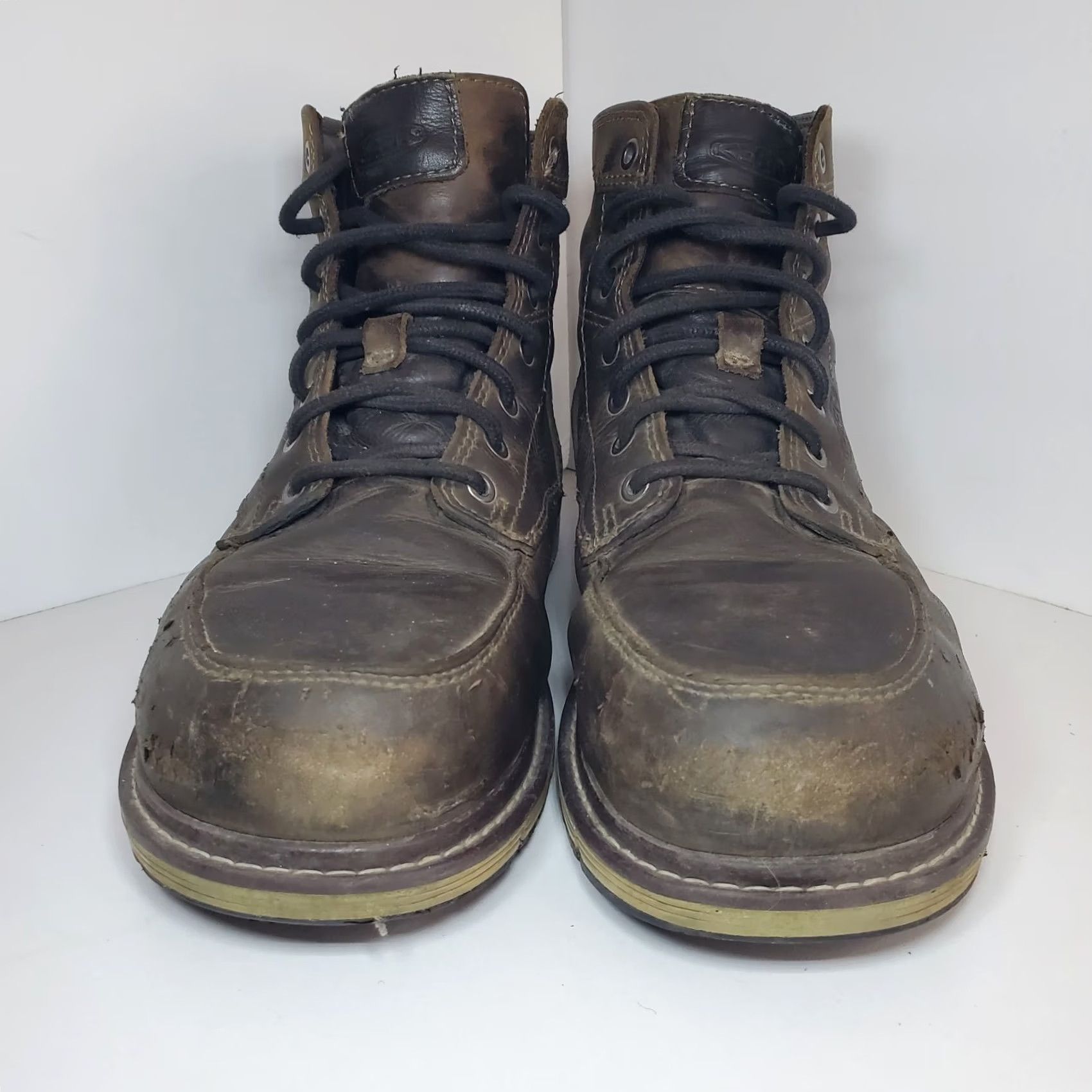KEEN KEEN Mens San Jose 6" WP Work Boots ALUMINUM TOE Brown Lace Up Leather Rubber Waterproof Size US8.5 Size US 9 / EU 42 - 2 Thumbnail