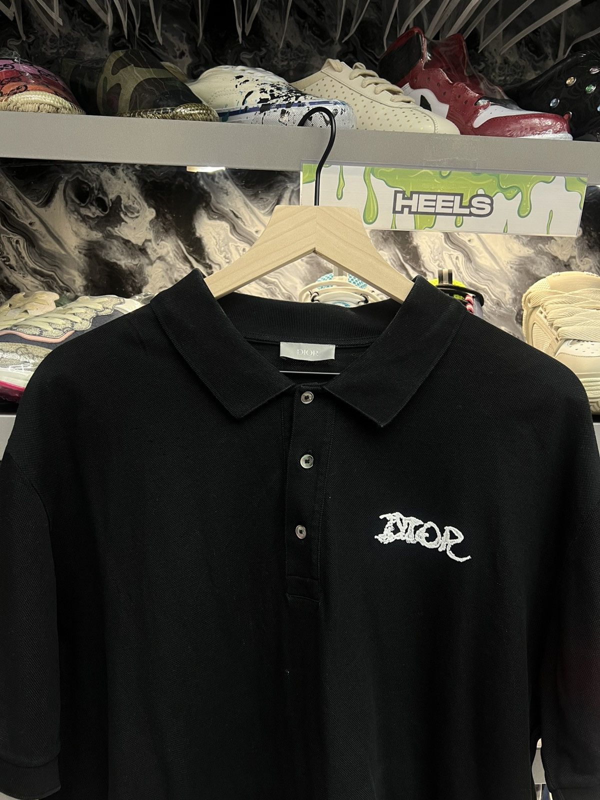 Dior Dior Black Polo Tee Short Sleeve Size US XXL / EU 58 / 5 - 6 Thumbnail