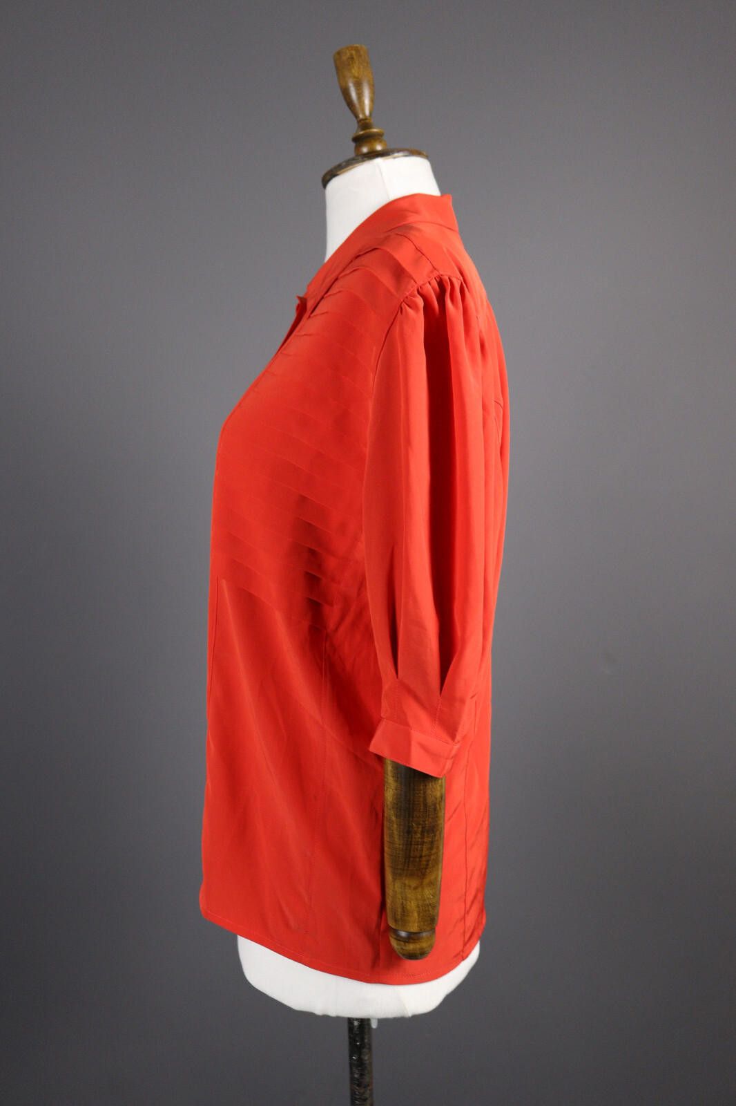 Escada Escada Vintage Red Designer Party Shirt Size L Size L / US 10 / IT 46 - 4 Thumbnail