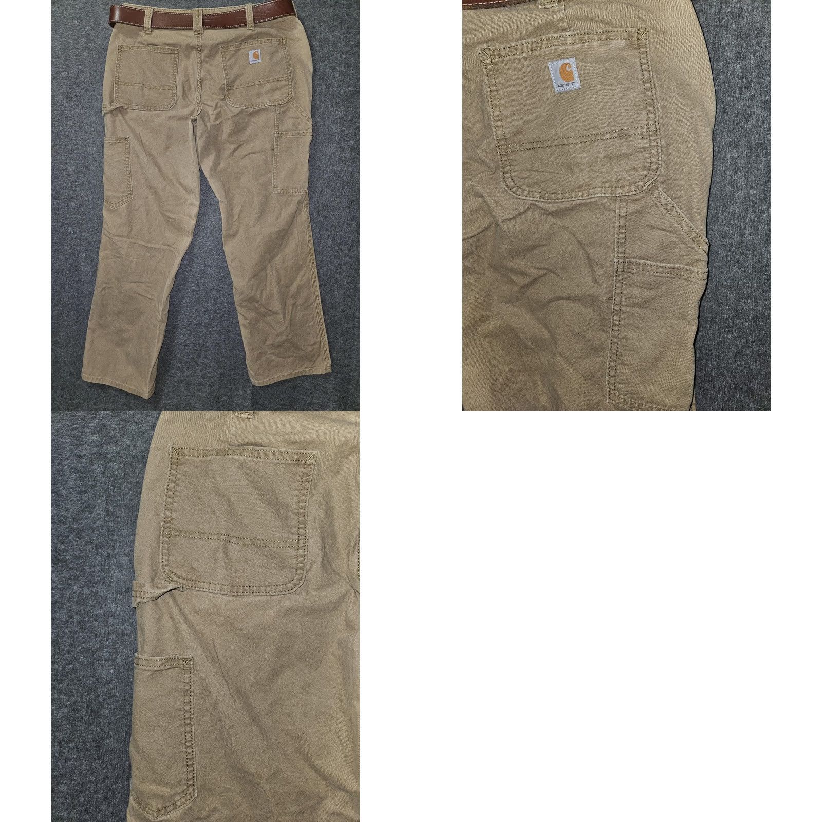 Carhartt Carhartt Pants Womens 10 Brown Rugged Flex Original Fit W/Carhartt Belt Workwear Size 32" / US 10 / IT 46 - 8 Thumbnail
