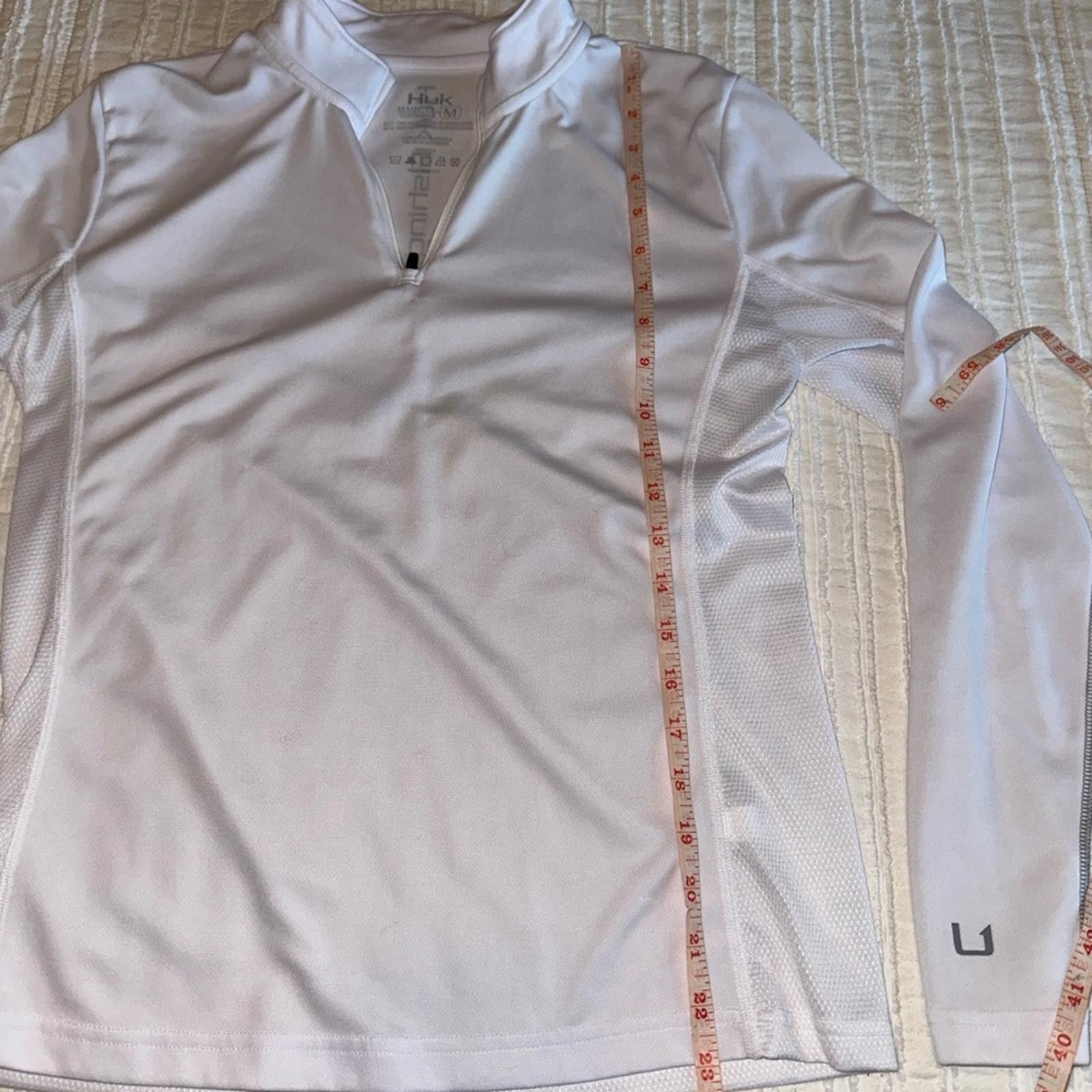 Other Huk Icon X Fishing Pullover White M Long Sleeve UPF 50+ Size M / US 6-8 / IT 42-44 - 6 Thumbnail