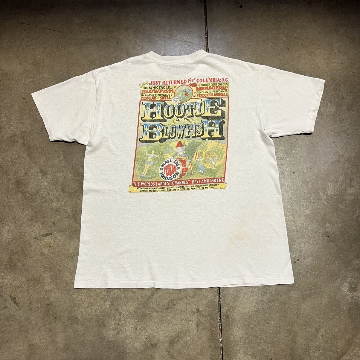 Vintage Hootie and the Blowfish band Tee Small Talk Johnson