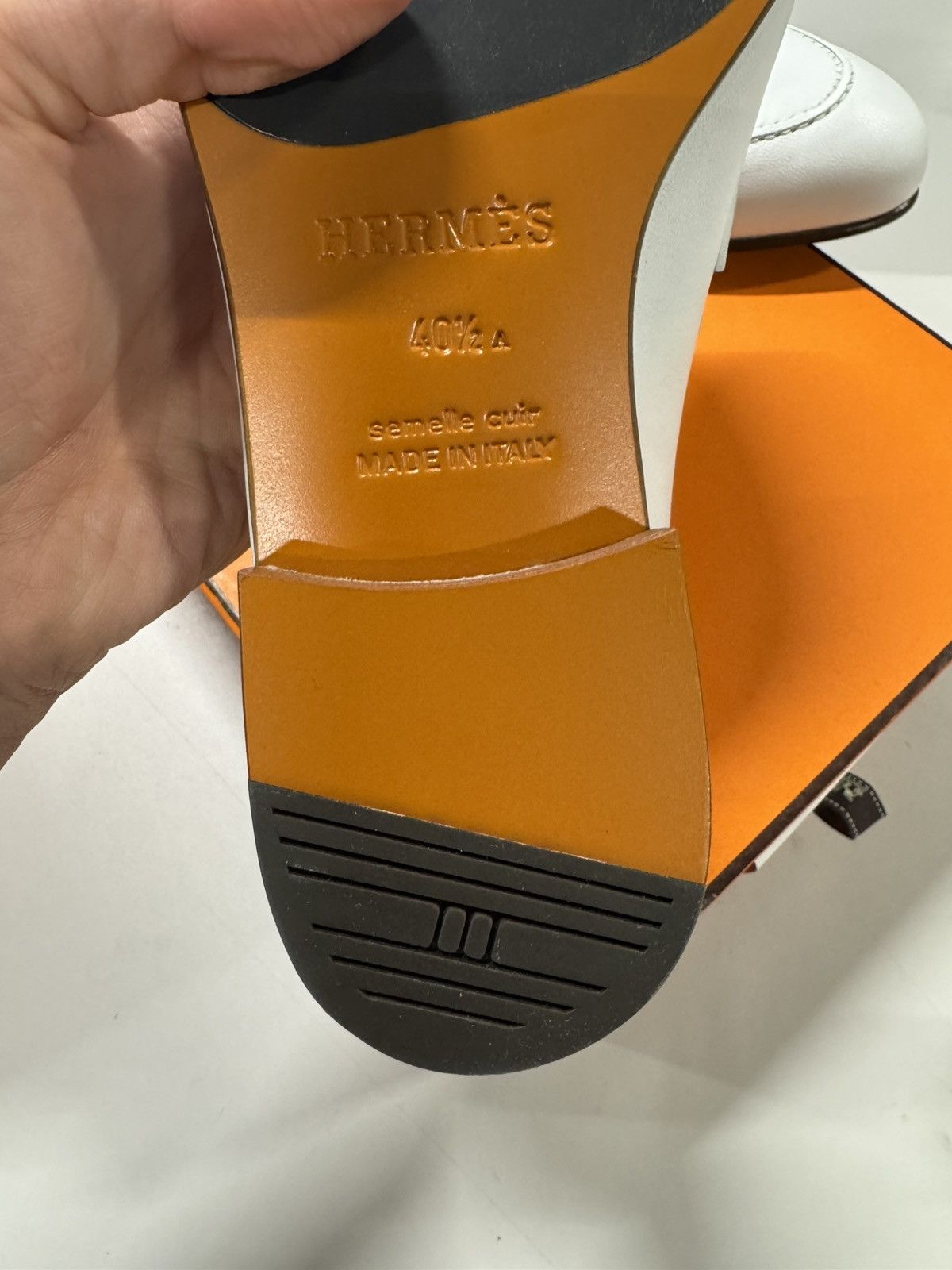Hermes Hermes Paris Leather Loafer NEW 1400$ Size US 7.5 / EU 40-41 - 4 Thumbnail