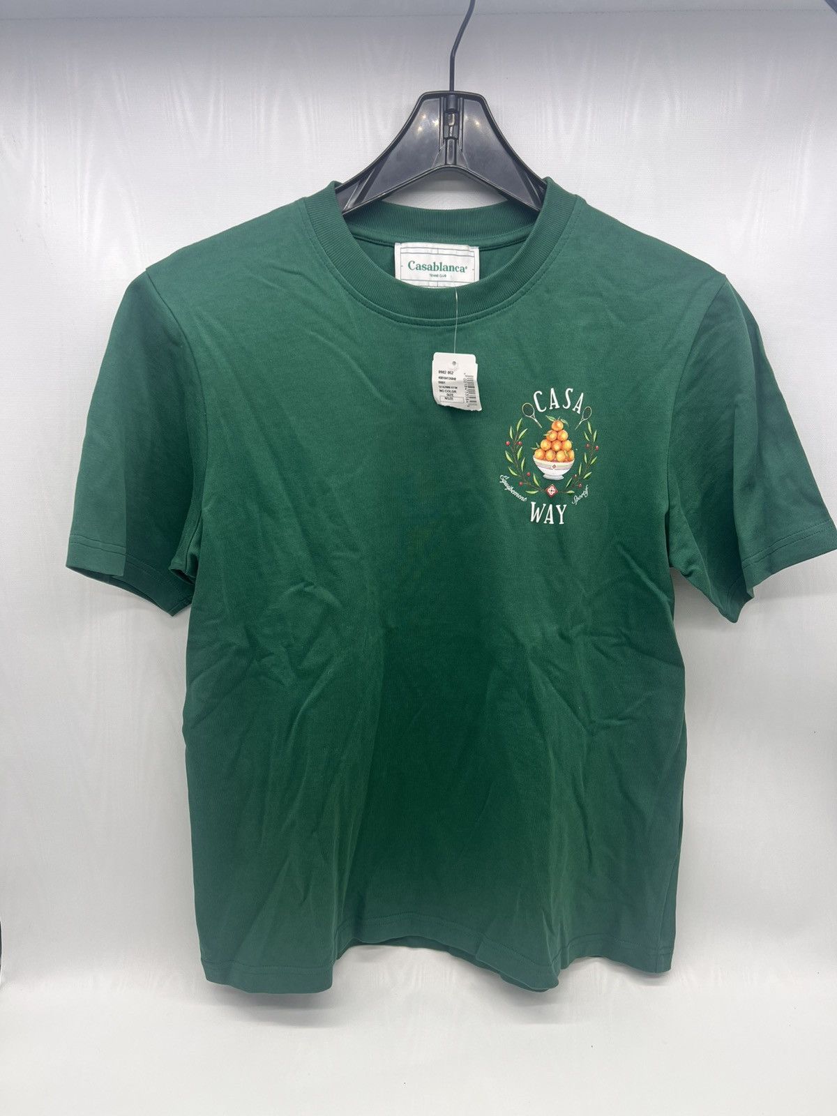 Casablanca CASABLANCA Casa Way Printed T Shirt Evergreen Everygreen Size US S / EU 44-46 / 1 - 1 Thumbnail