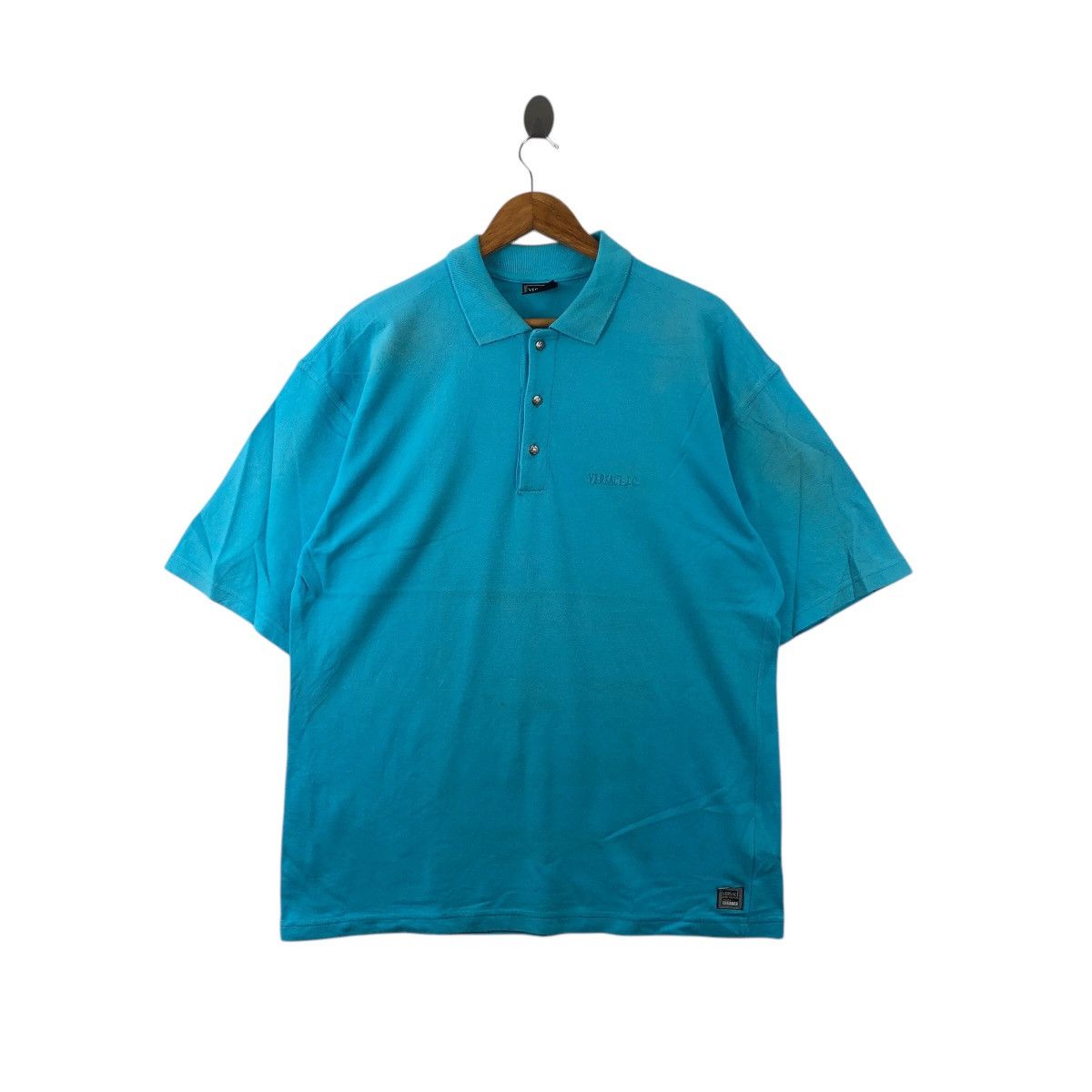 Versace × Versace Jeans Couture Vintage VERSACE Jeans Couture Collared Tee Shirt Size US L / EU 52-54 / 3 - 1 Thumbnail