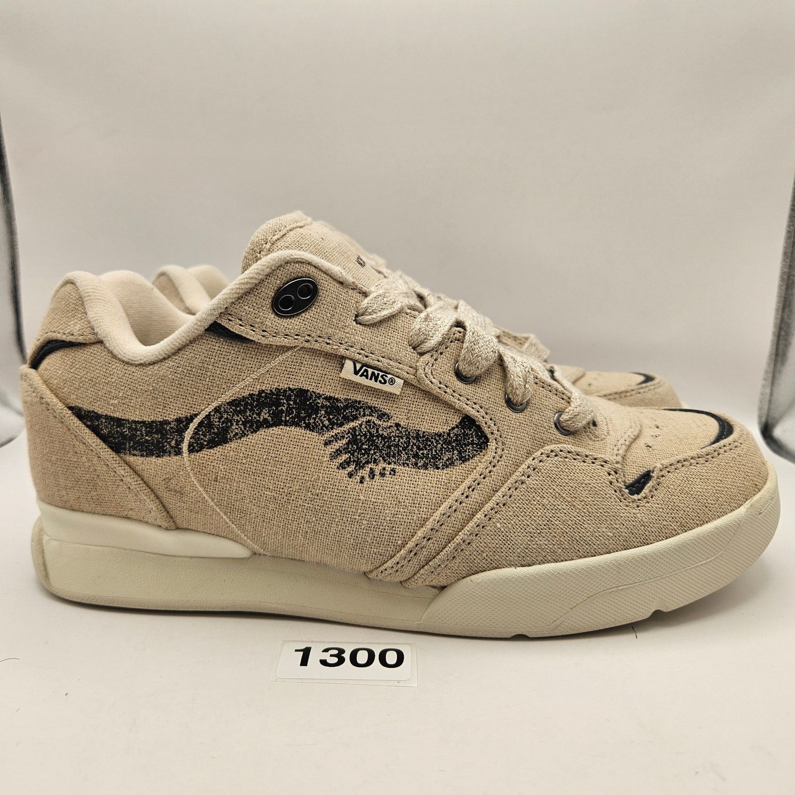 Vans VANS X NOTRE ROWLEY MEN'S 10 TAN LINEN XLT SKATE CHUNKY LOW Size US 10 / EU 43 - 4 Thumbnail