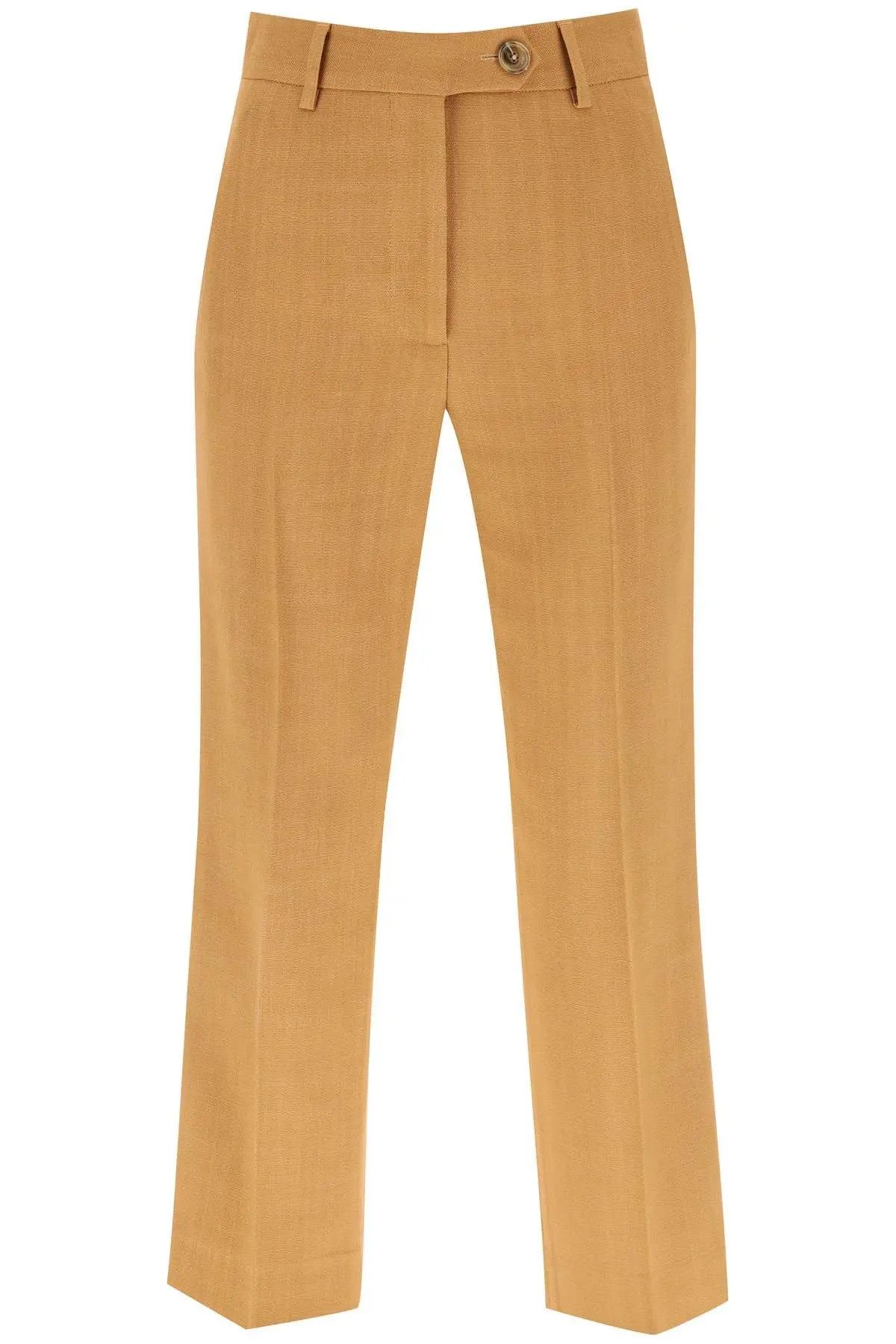 image of Blaze O1S22I1N0424 Cropped Tailoring Pants In Brown Orange, Women's (Size 32)
