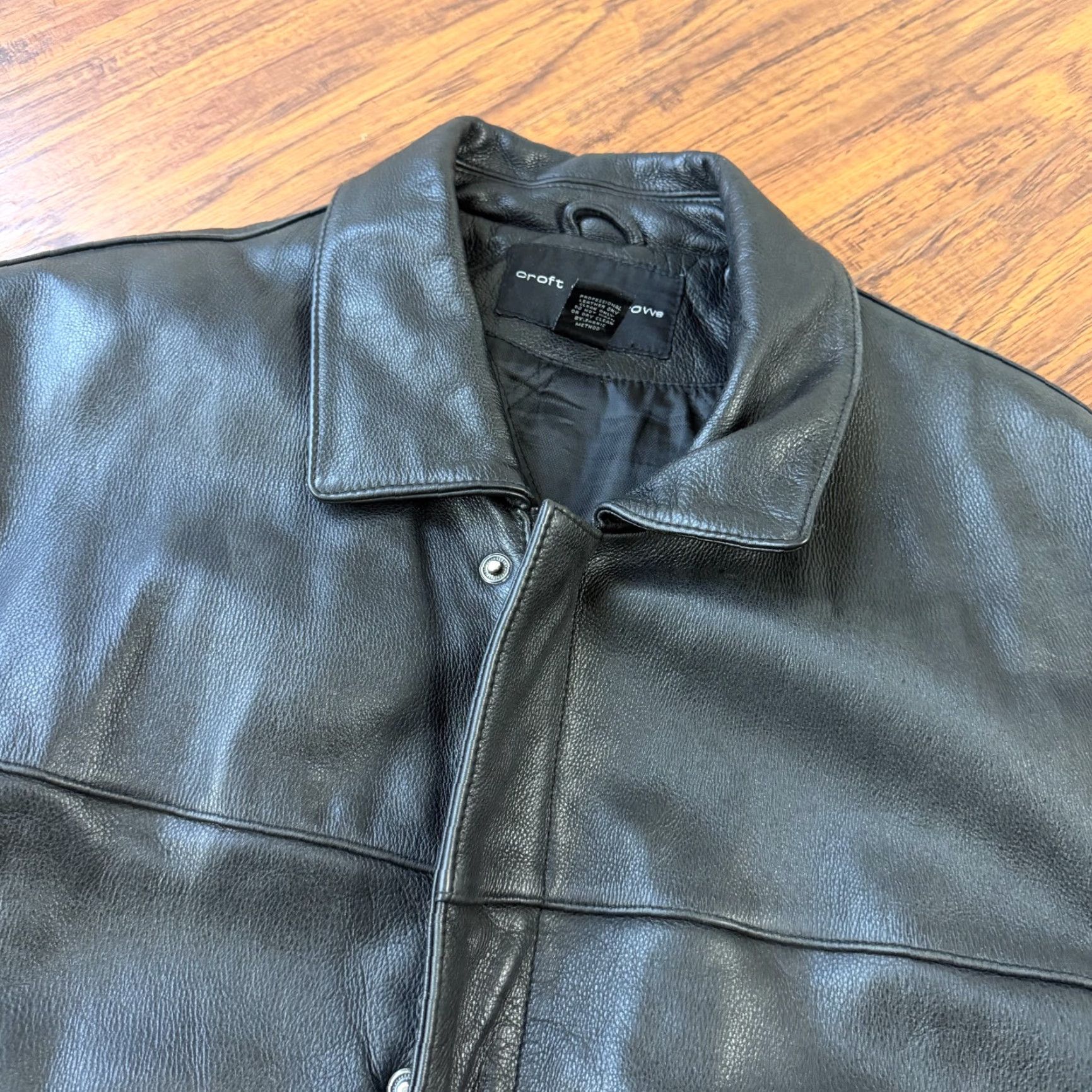 Croft & Barrow Croft & Barrow Jacket Mens L Black Leather Full Zip Pockets Lined Insulated Size US L / EU 52-54 / 3 - 4 Thumbnail