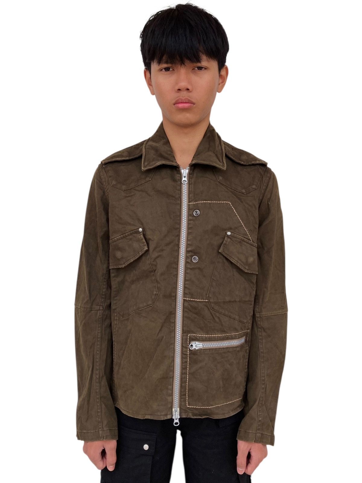 Japanese Brand 1990s Albe Japan - Cargo Work Jacket Size US M / EU 48-50 / 2 - 1 Thumbnail
