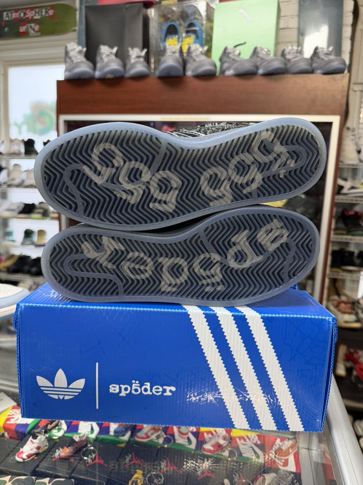 Sp5der Adidas Superstar X Sp5der (Black) Size US 8 / EU 41 - 3 Thumbnail