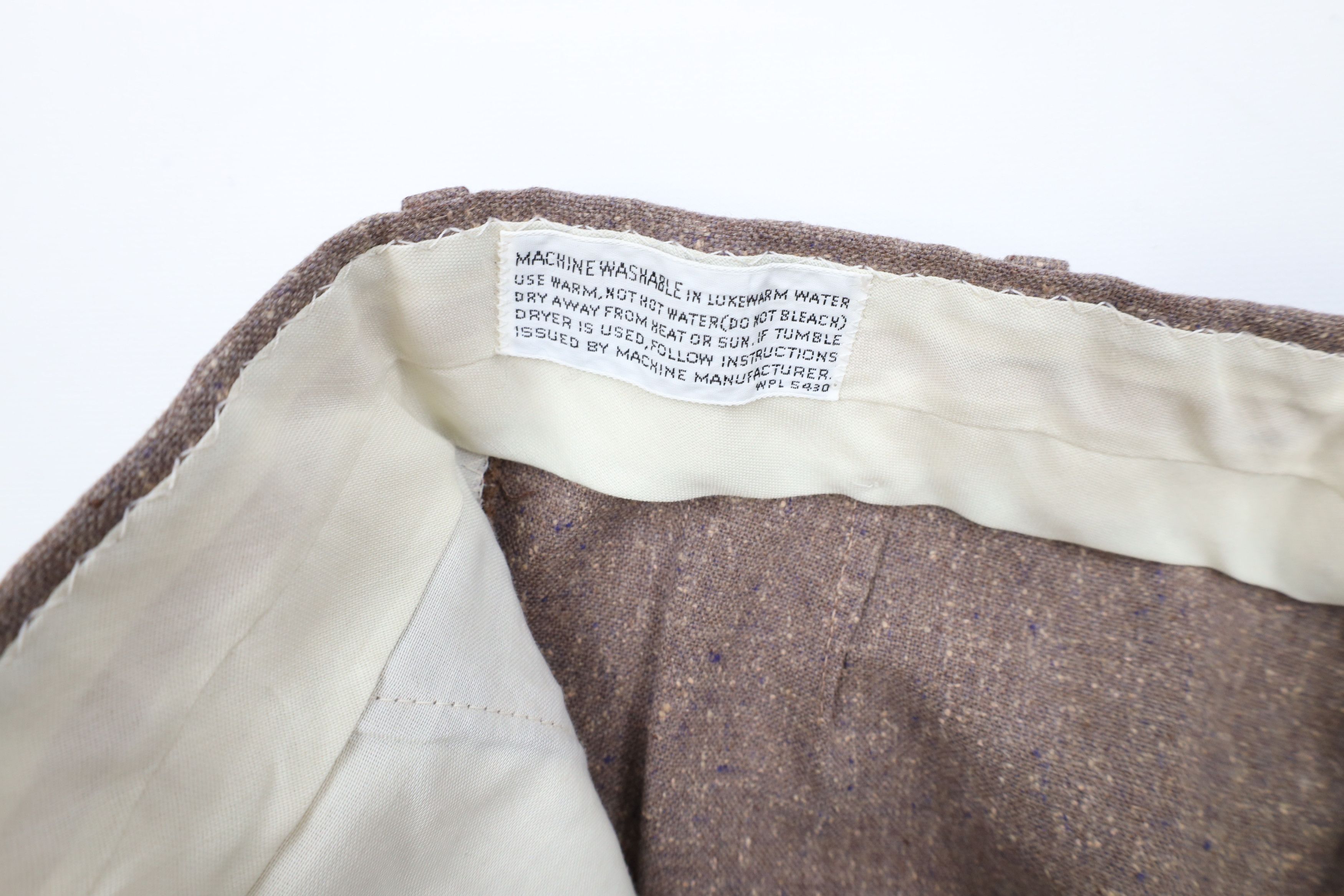 Vintage Vintage 60s Rockabilly Tweed Wide Leg Chino Pants Purple USA Size US 28 / EU 44 - 7 Thumbnail