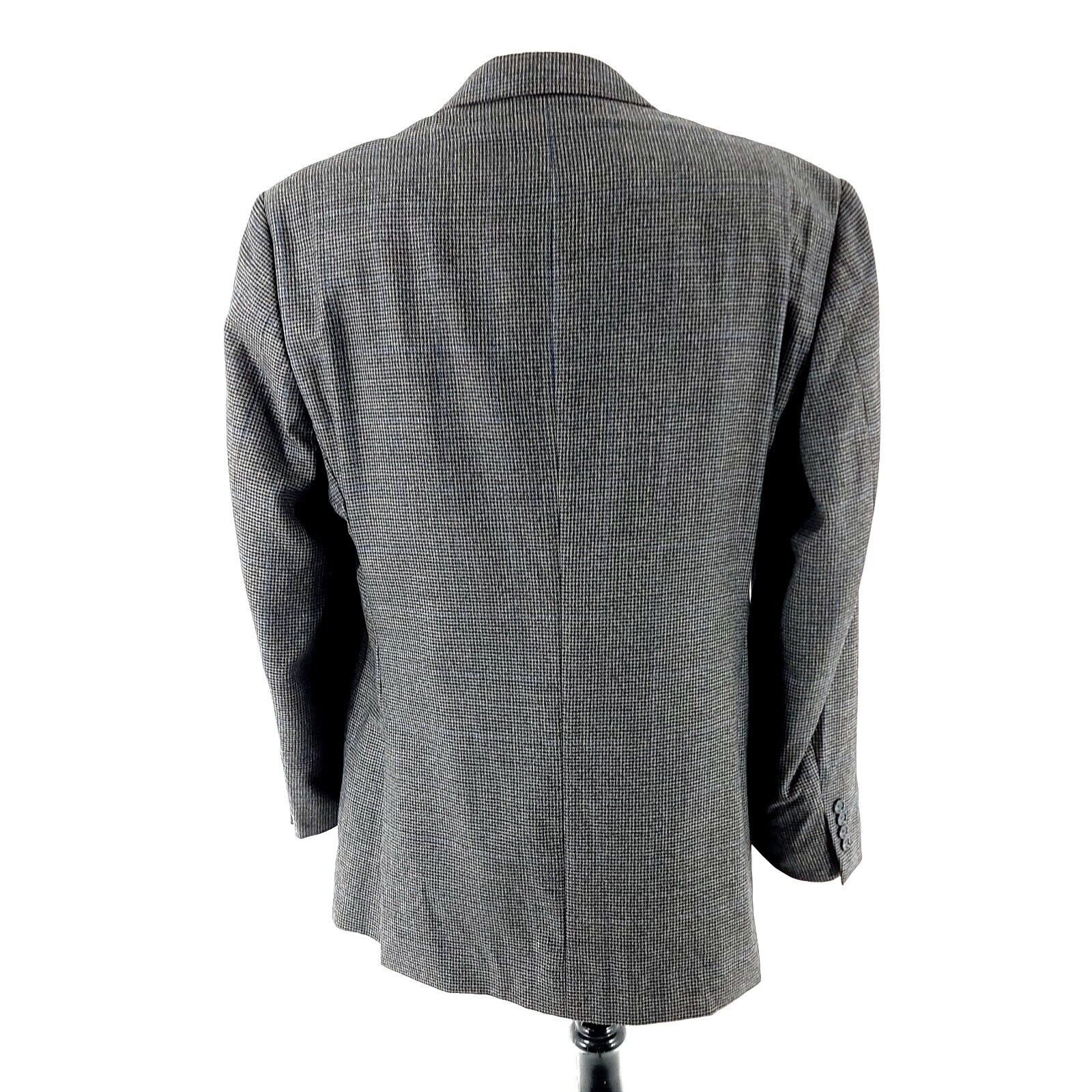 Jos. A. Bank Jos A Bank Traveler's Tweed Wool 2 Button Sport Coat Gray Bl Size 42L - 6 Thumbnail