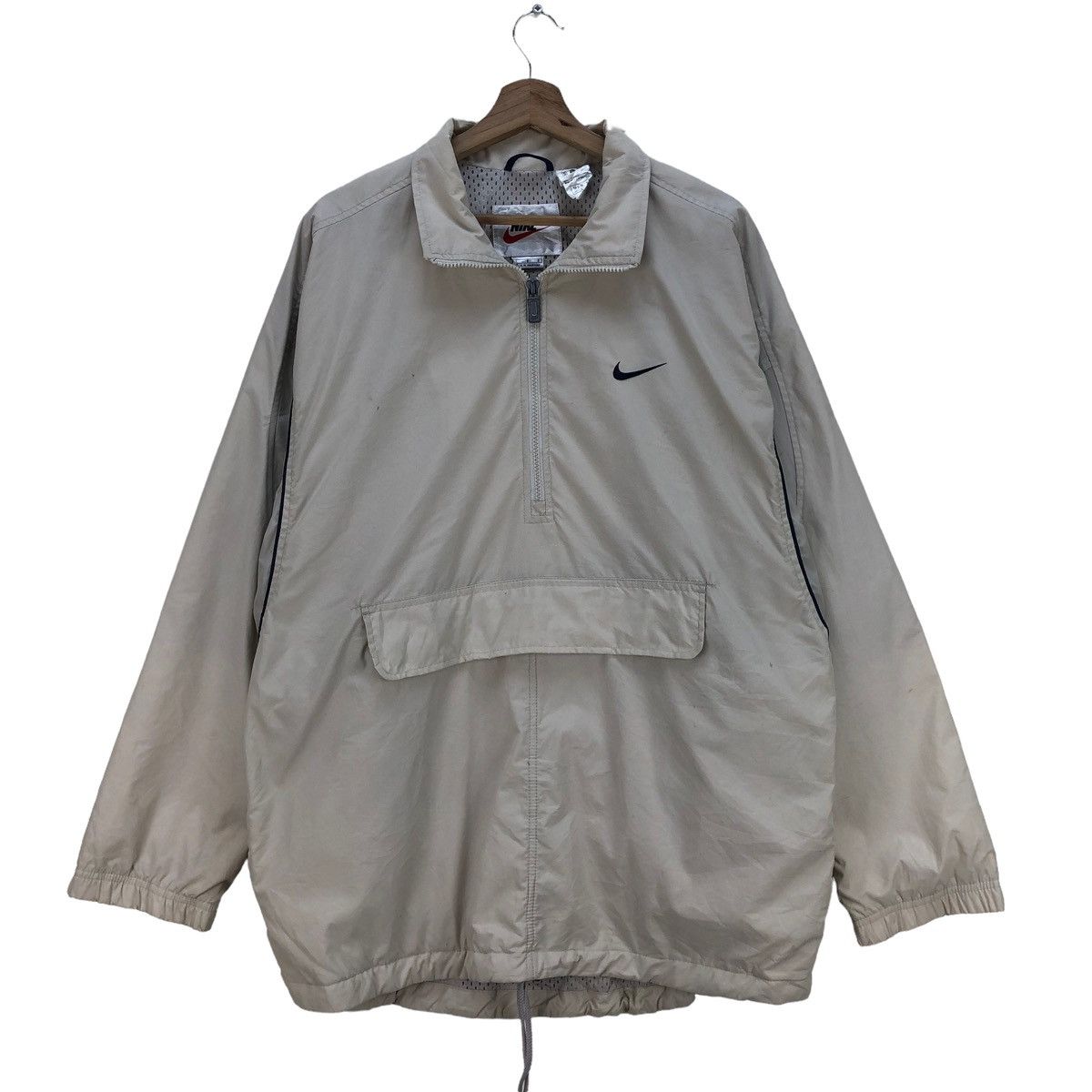 Nike 🔥Vintage Nike Anorak Center Logo Hooded Size US L / EU 52-54 / 3 - 1 Thumbnail