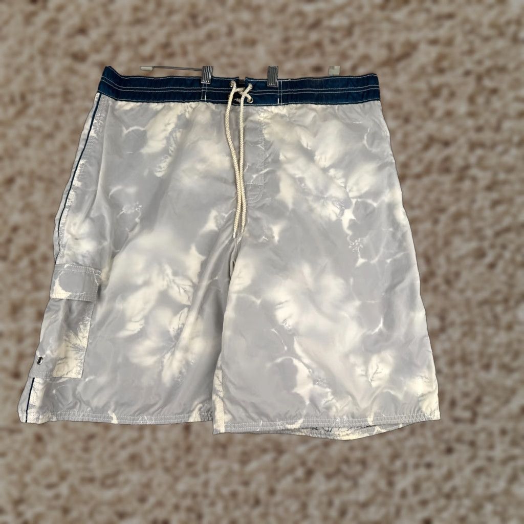 Vintage VINTAGE Unbranded Board Shorts Mens 40 Blue Cargo Pocket US Made Polyester Swim Deadstock Size US 40 / EU 56 - 1 Thumbnail