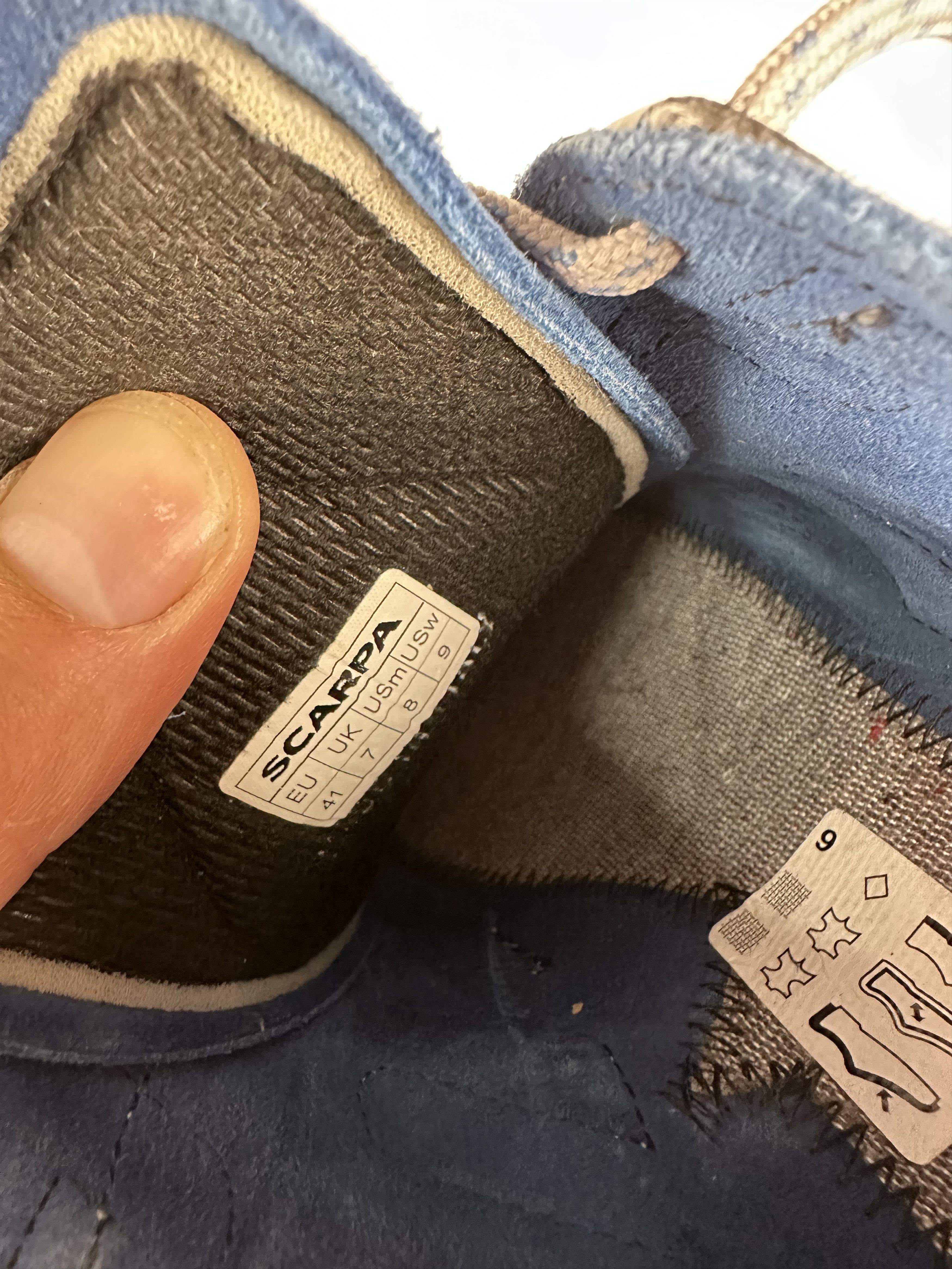 Scapa Sports Scarpa Vantage Rock Climbing Shoes Size US8 Bouldering Blue Size US 8 / EU 41 - 13 Thumbnail