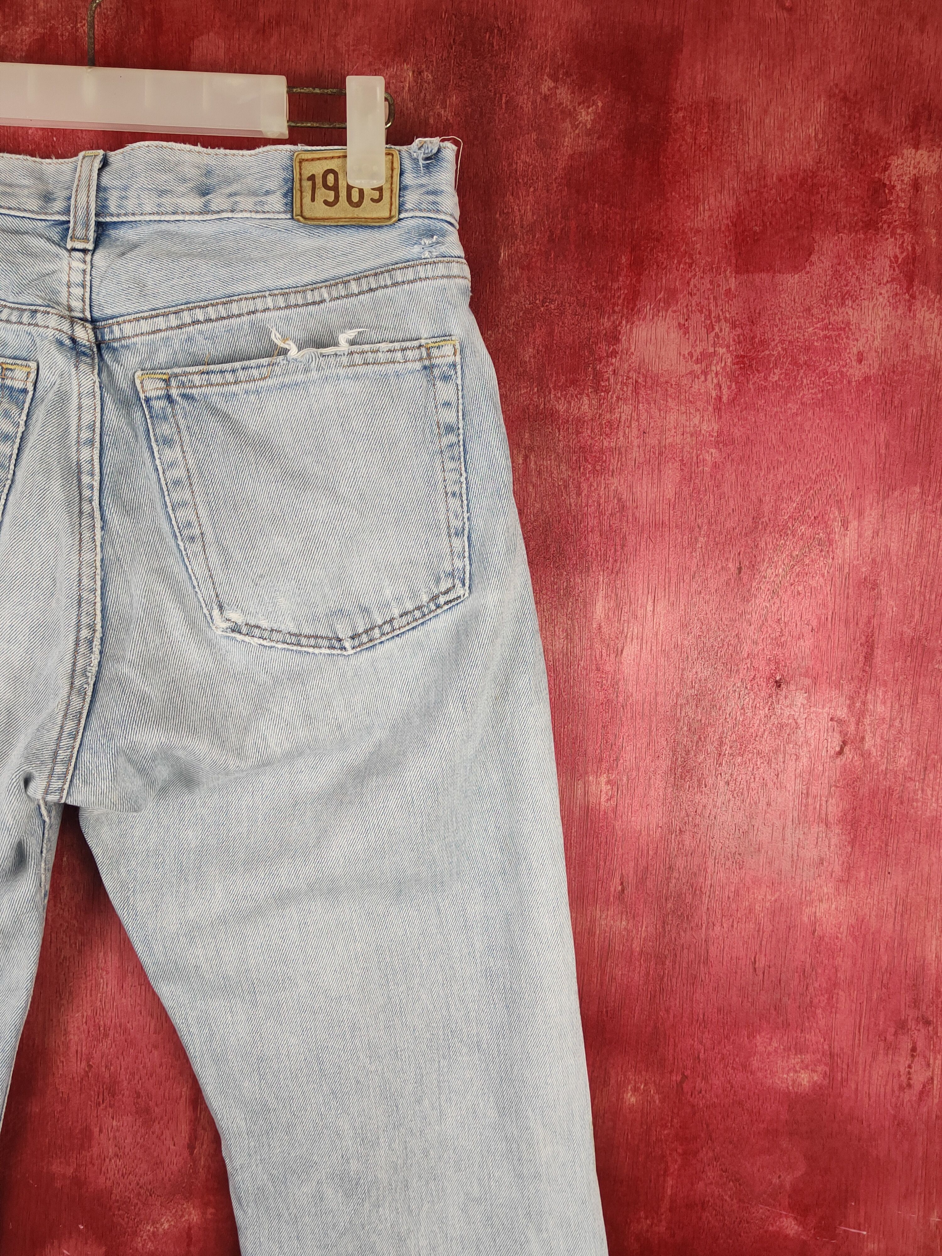 Gap GAP Blue Faded Distressed Ripped Jeans #1666 Size US 30 / EU 46 - 13 Thumbnail