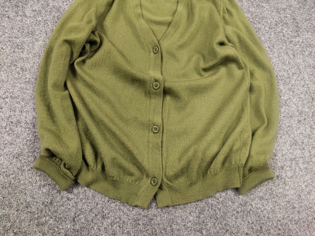 Japanese Brand Vintage 60s Korrigan Green Button Cardigan kurt cobain style Size S / US 4 / IT 40 - 4 Thumbnail