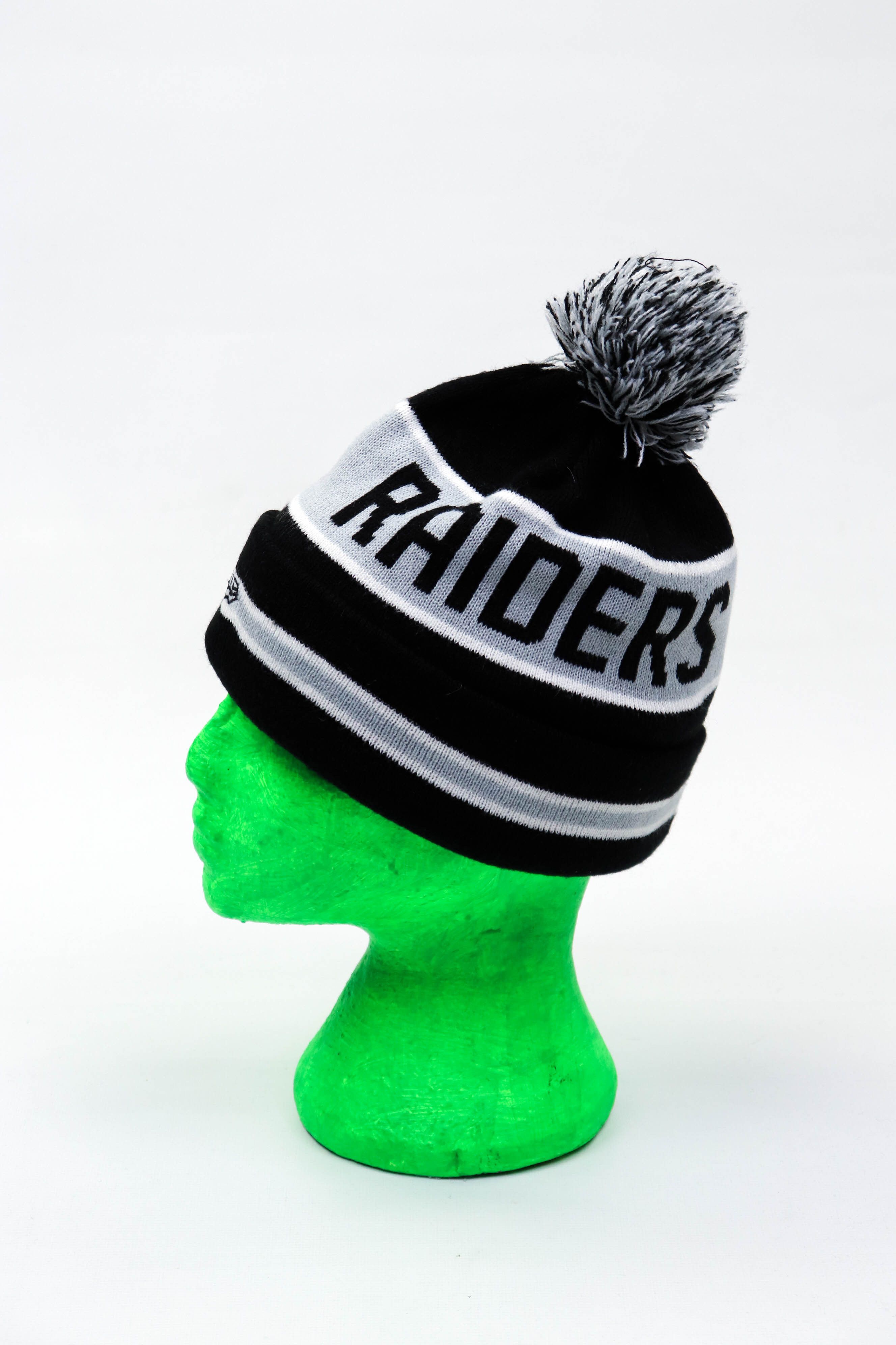 NFL New Era Oakland Raiders NFL Vintage Striped Beanie Hat Size ONE SIZE - 4 Thumbnail