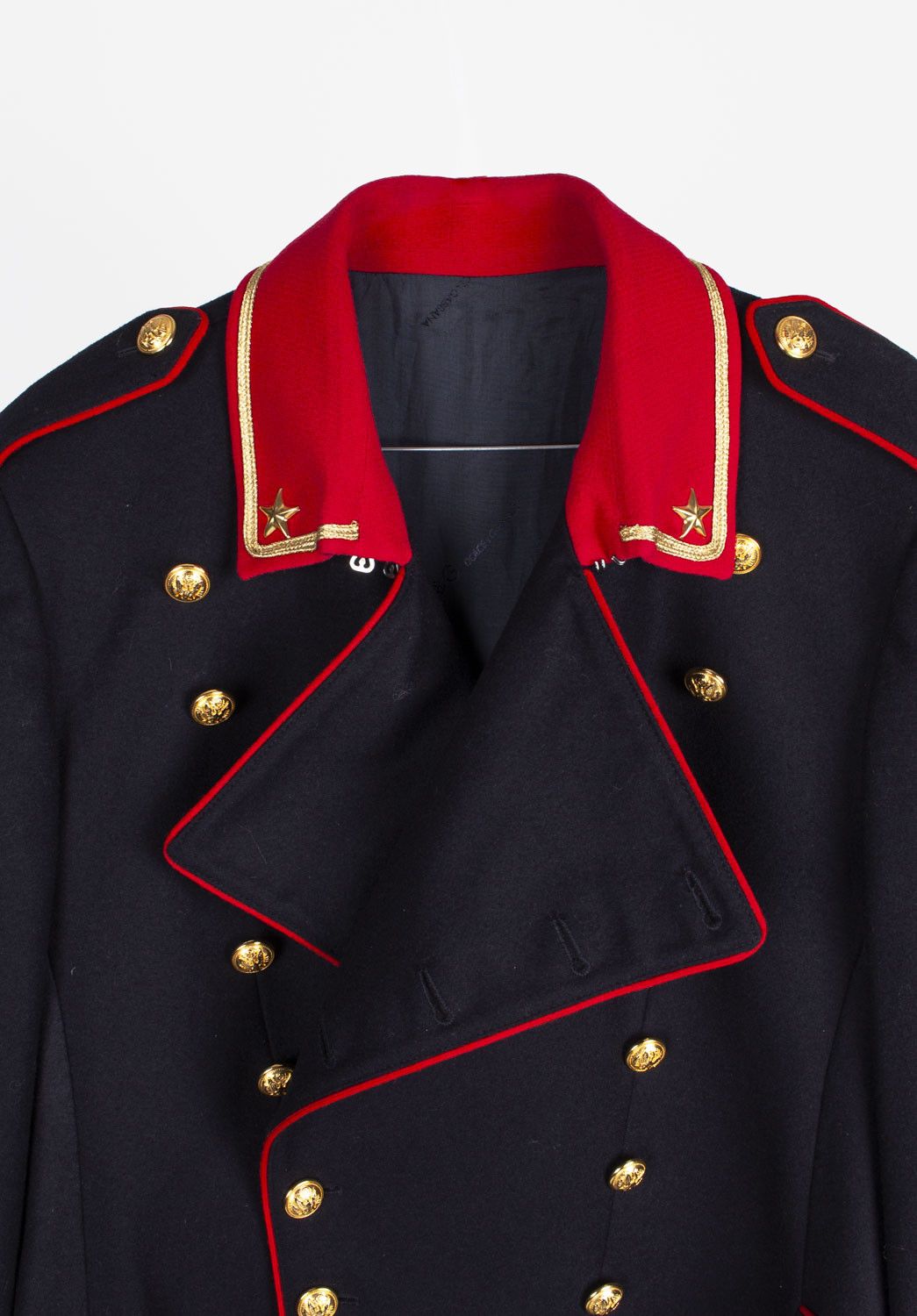 Dolce & Gabbana Dolce Gabbana Men Coat Vintage Military Officer Long, IT48/M Size US M / EU 48-50 / 2 - 5 Thumbnail