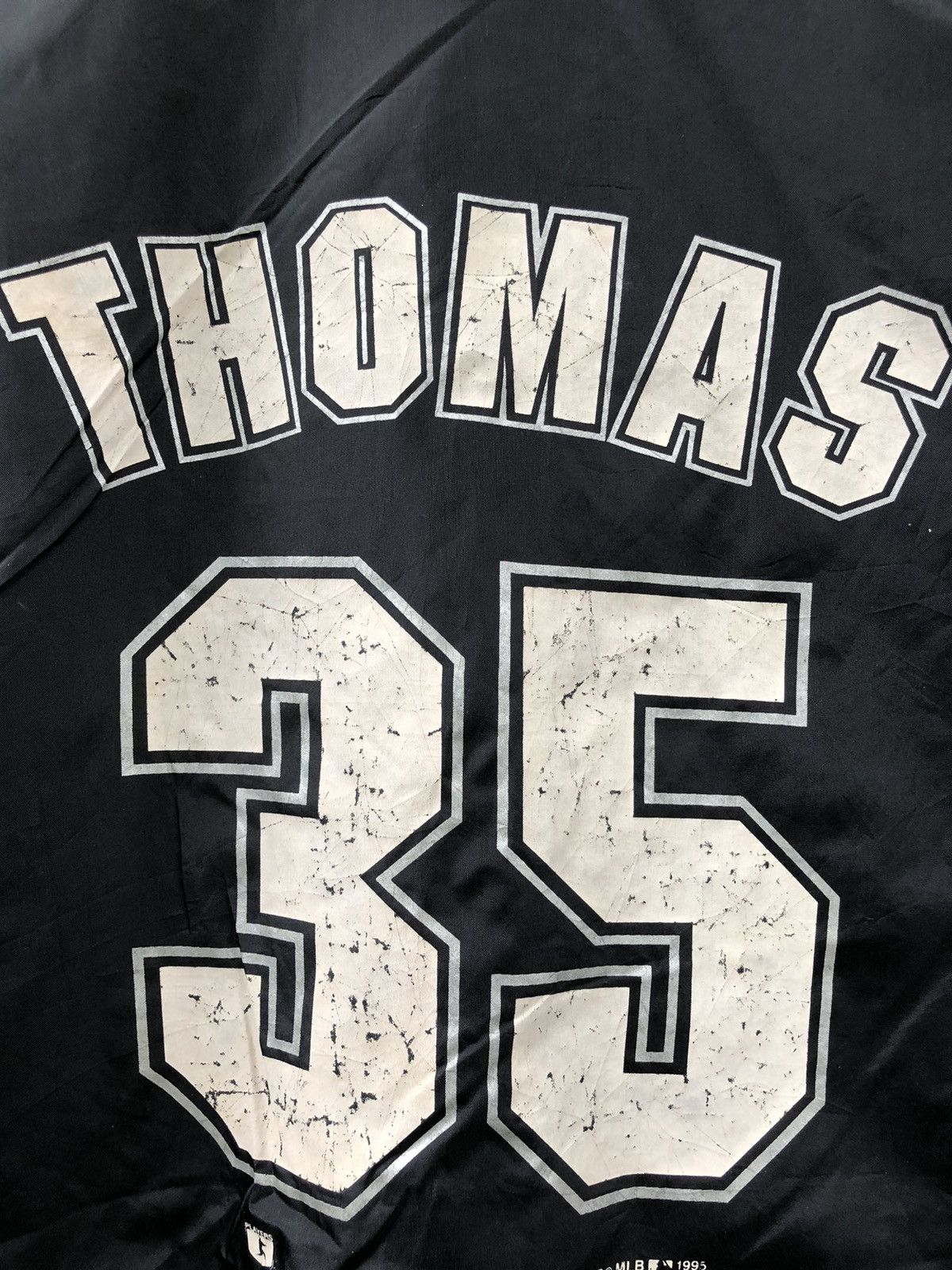 MLB Vintage 90s Starter MLB White Sox Thomas #35 Coach Jacket Size US L / EU 52-54 / 3 - 16 Thumbnail