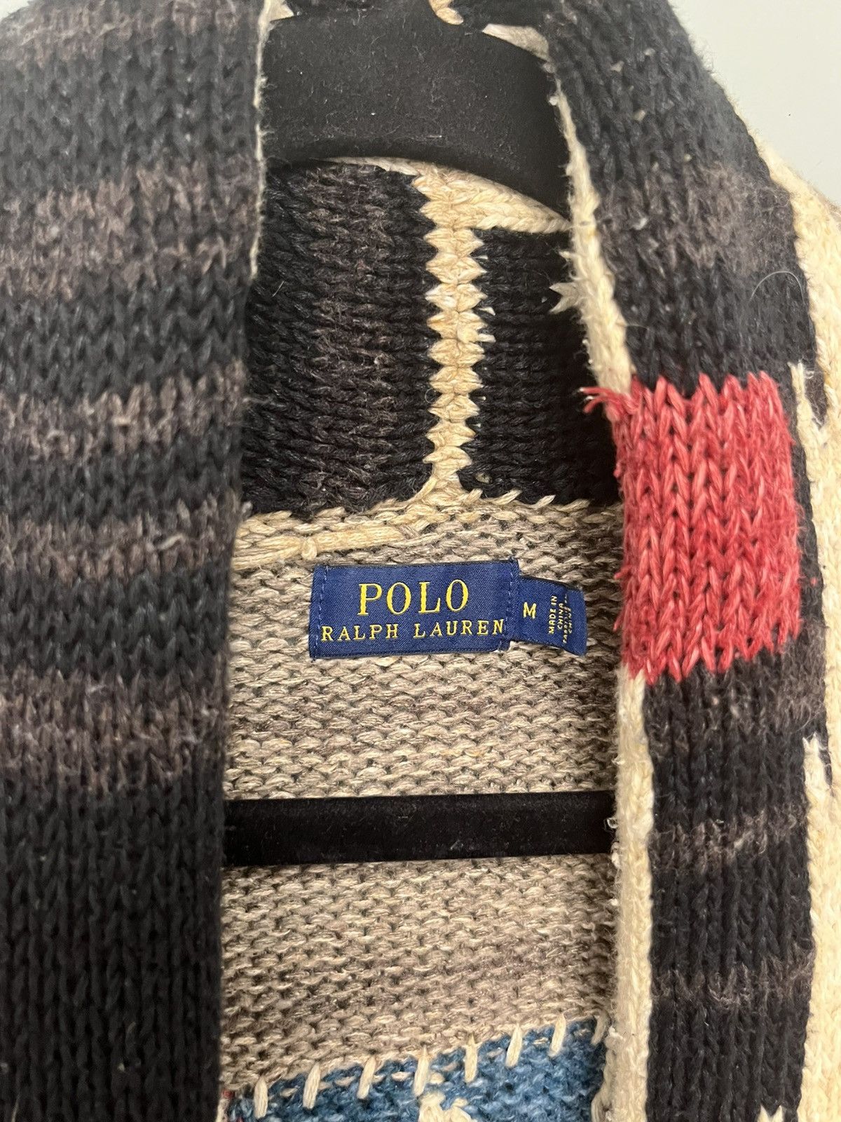 Polo Ralph Lauren Southwestern Aztec Belted Cardigan Intarsia-Knit Size Med Size M / US 6-8 / IT 42-44 - 2 Thumbnail