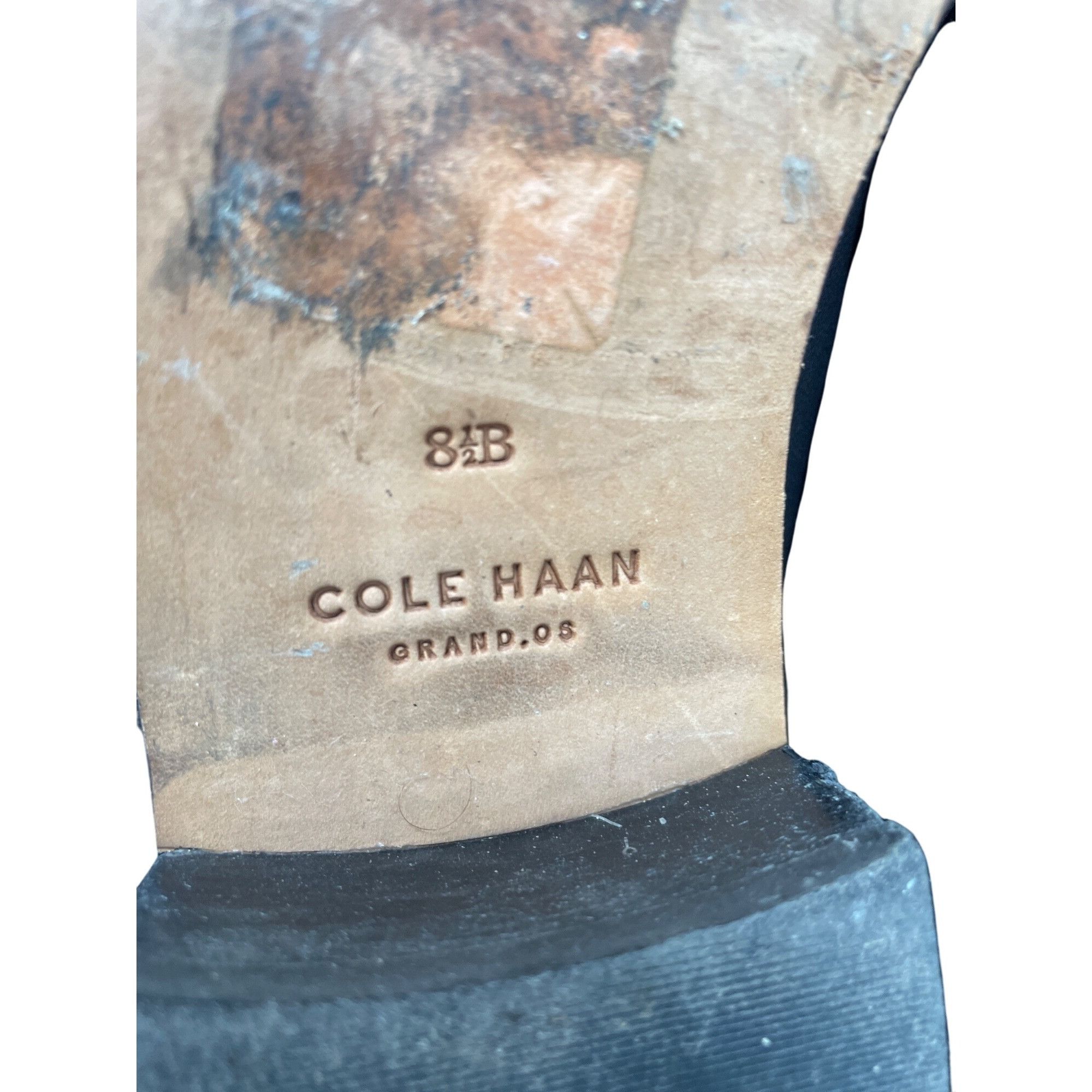Cole Haan Cole Haan Grand Womans Black Leather Mid Calf Line Boots Sz Size US 8.5 / IT 38.5 - 7 Thumbnail