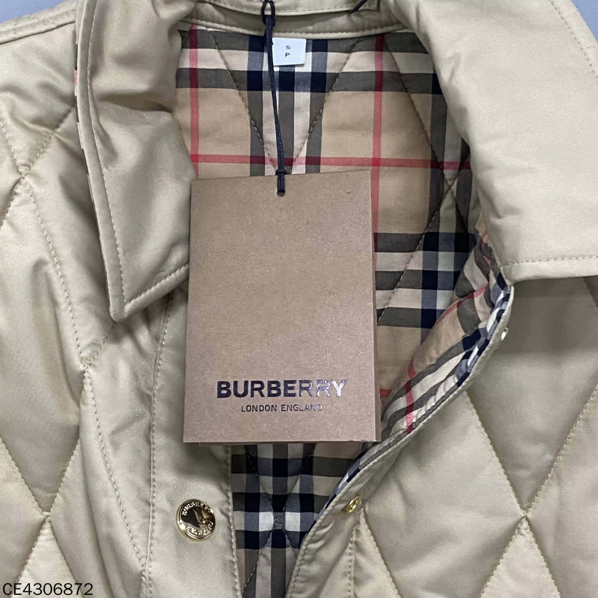 Burberry Burberry New Khaki Diamond Check Vest S Size S / US 4 / IT 40 - 4 Thumbnail