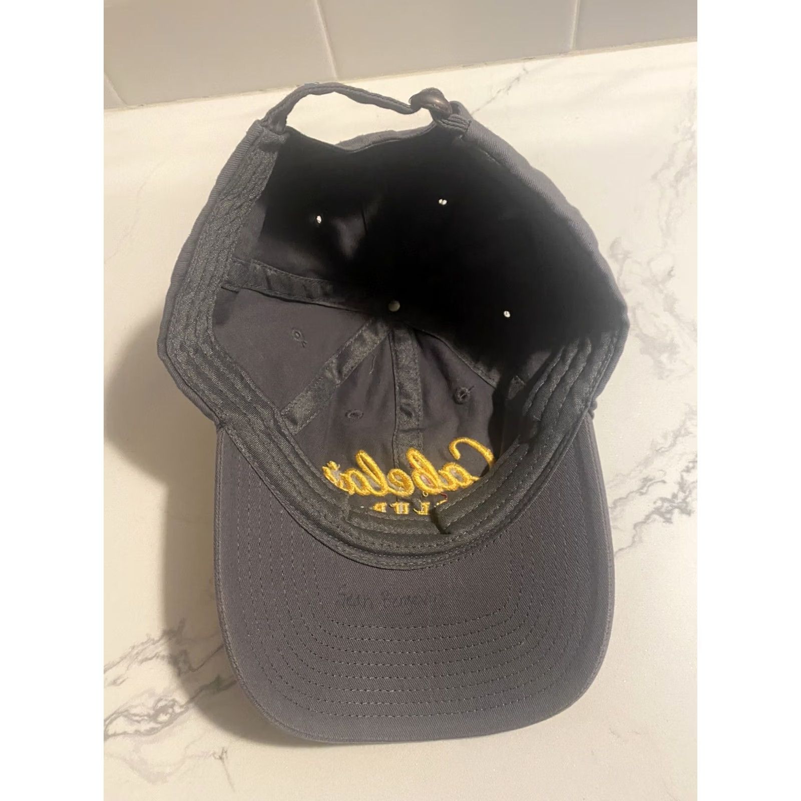 Vintage Cabela's Club Ball Cap Embroidered Logo Dad Hat Adjustable Strapback Outdoor Grey Mens Adjustable Cap Size ONE SIZE - 5 Thumbnail
