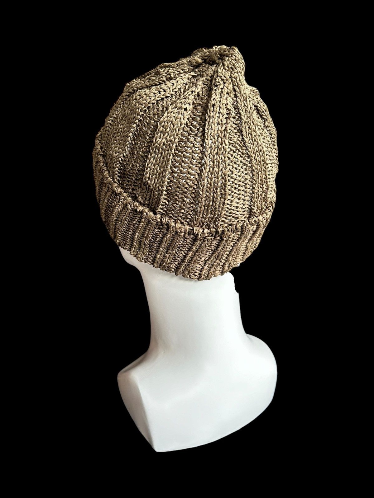 Japanese Brand × Kapital × Vintage Made in Japan Beams Crochet Knitted Beanie Hats🎌 Size ONE SIZE - 3 Thumbnail