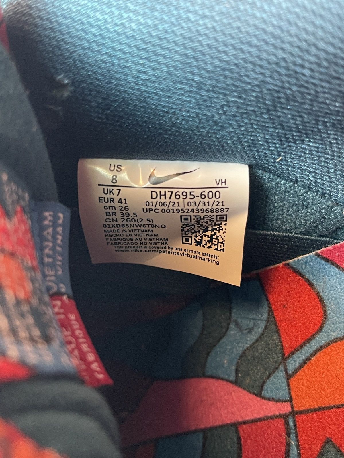 Nike × Parra Parra x Nike SB Dunk Low ‘Abstract Art’ Size US 8 / EU 41 - 10 Thumbnail