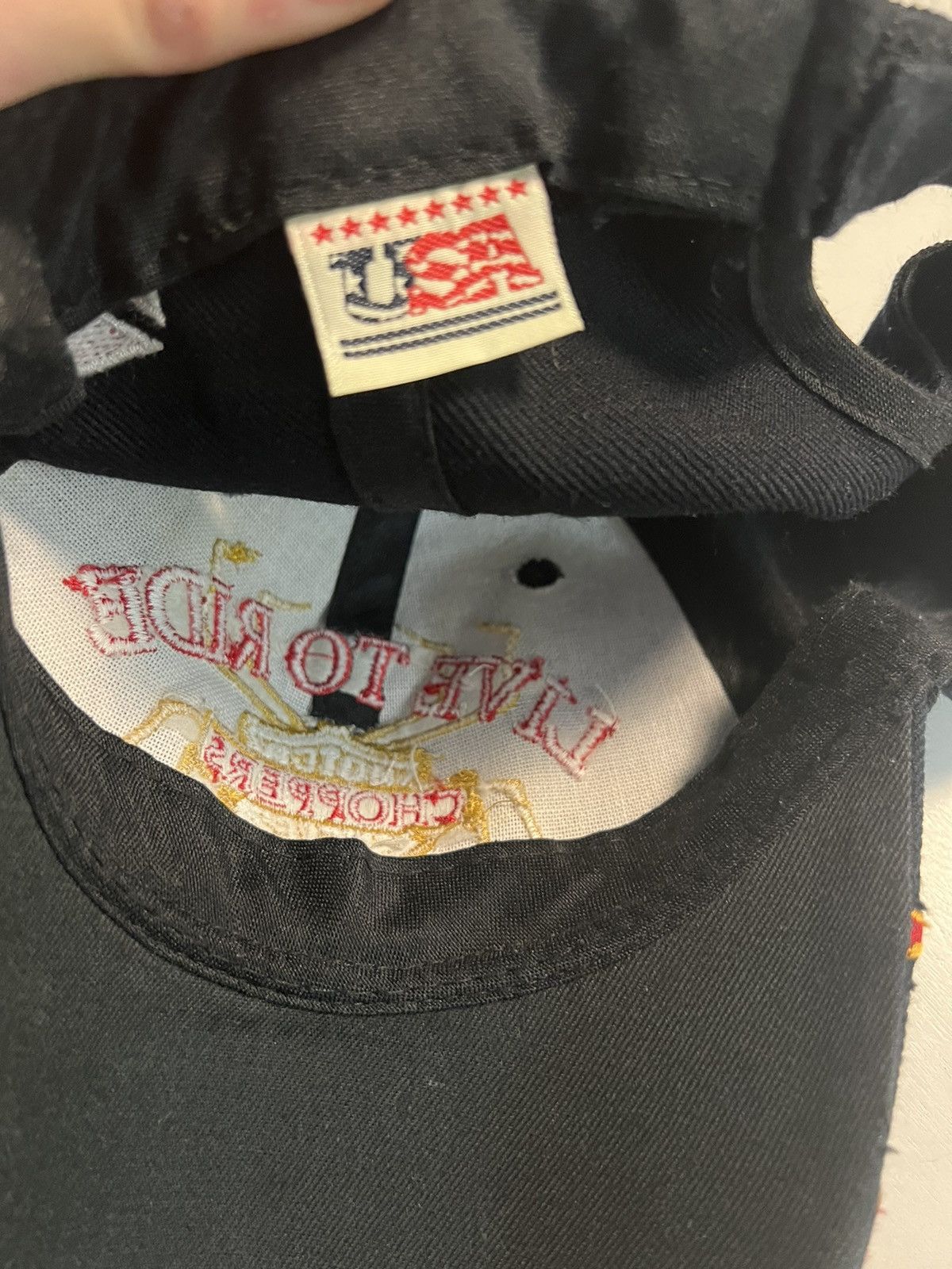 Harley Davidson Vintage 🔥Flame🔥 Motorcycle hat Size ONE SIZE - 5 Thumbnail