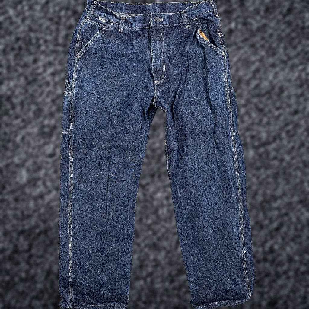 Carhartt Carhartt FR Jeans Mens 38x34 Blue Denim Flame Resistant NFPA 2112 Pants Size US 38 / EU 54 - 1 Thumbnail