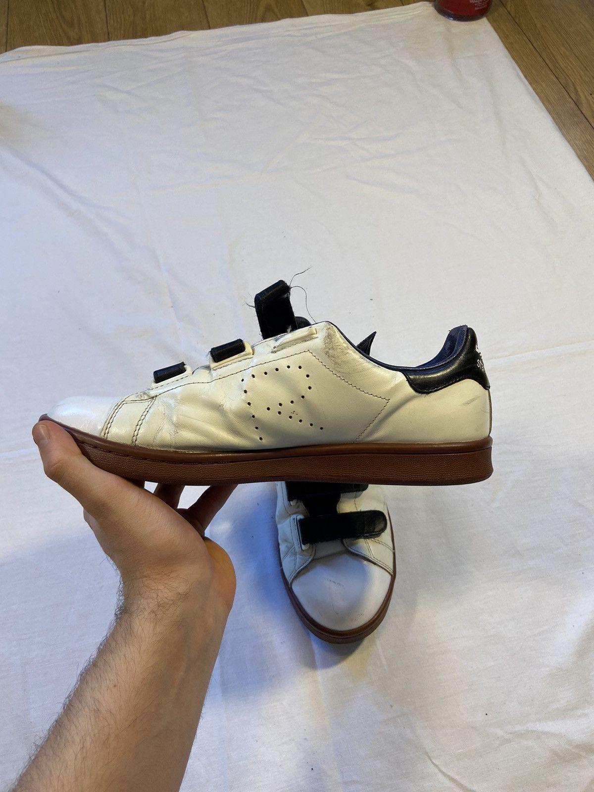 Adidas × Raf Simons Stan Smith with velcro straps with navy black and Brown Size US 9 / EU 42 - 3 Thumbnail