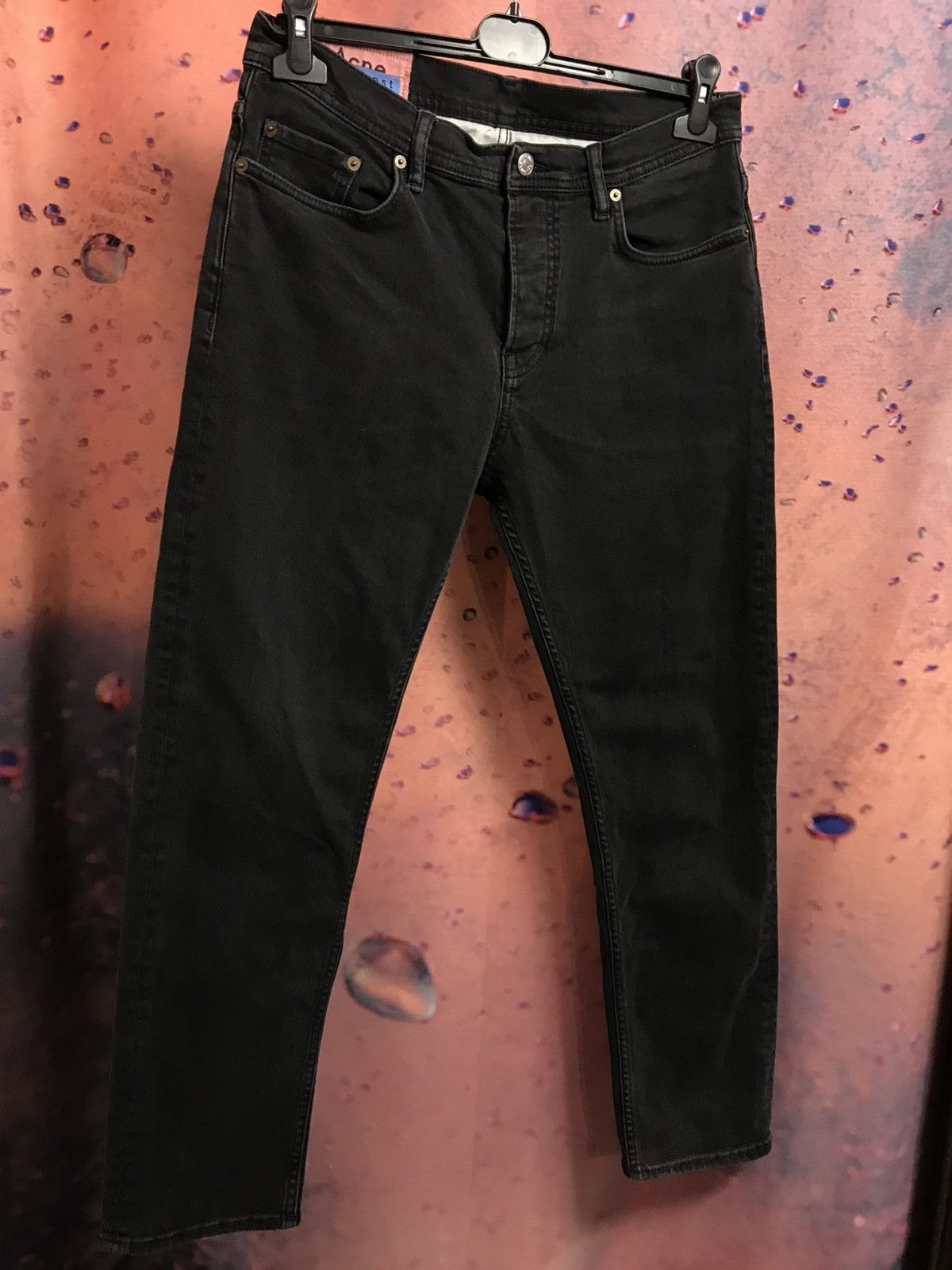 Acne Studios × Designer Acne Studios: River Used Black Jeans size 31 Size US 31 - 3 Thumbnail