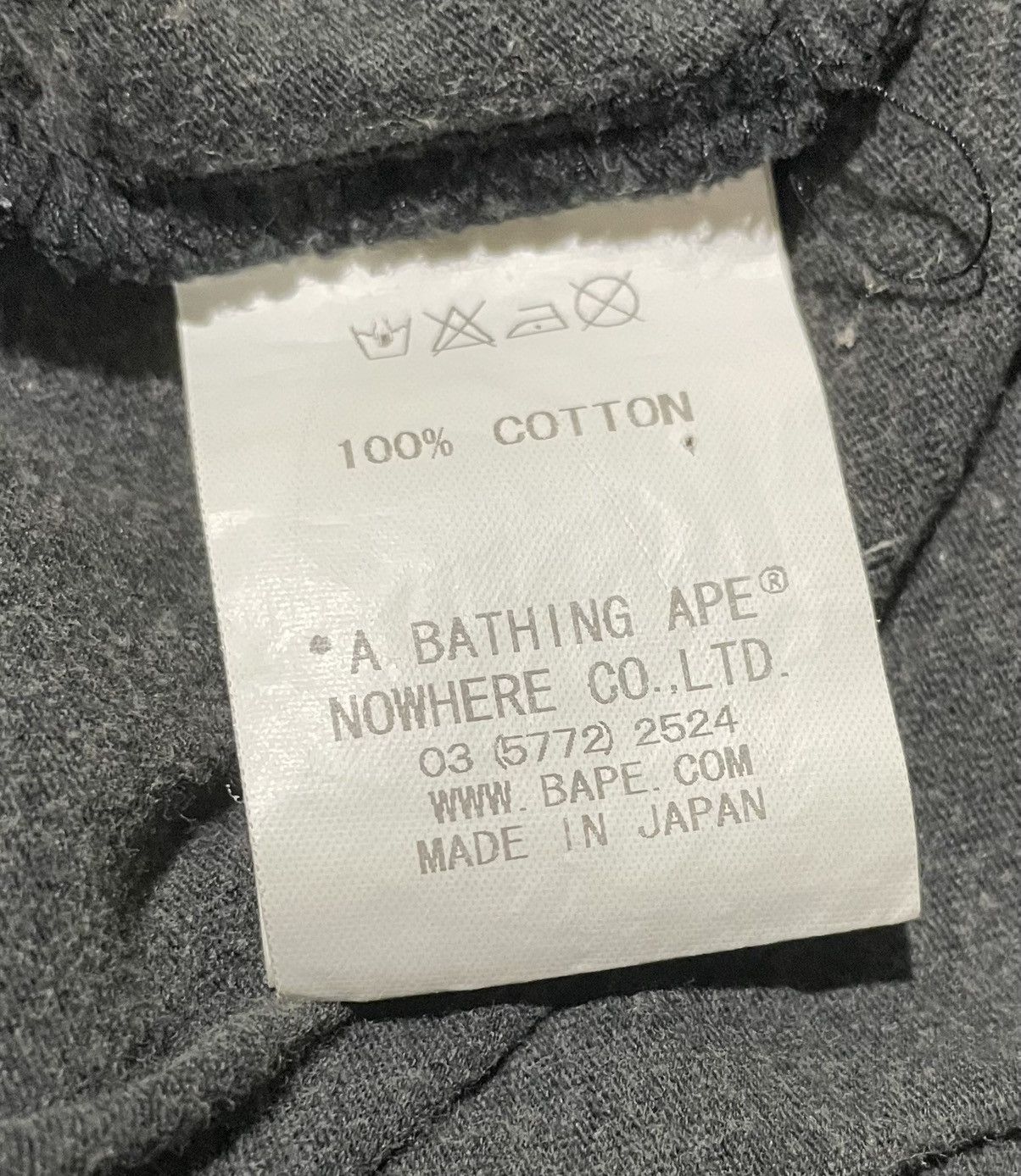 Bape A BATHING APE IN LUKEWARM WATER WLIABA SINGLE STITCH T-SHIRT Size US S / EU 44-46 / 1 - 6 Thumbnail