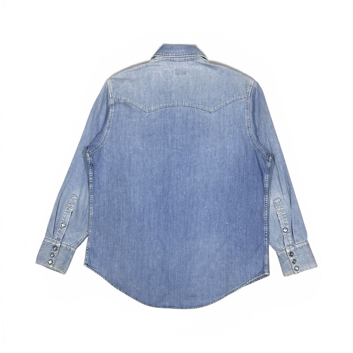 Lee Vintage Lee Sanforized Western Denim Longsleeves Shirt Size US L / EU 52-54 / 3 - 2 Thumbnail
