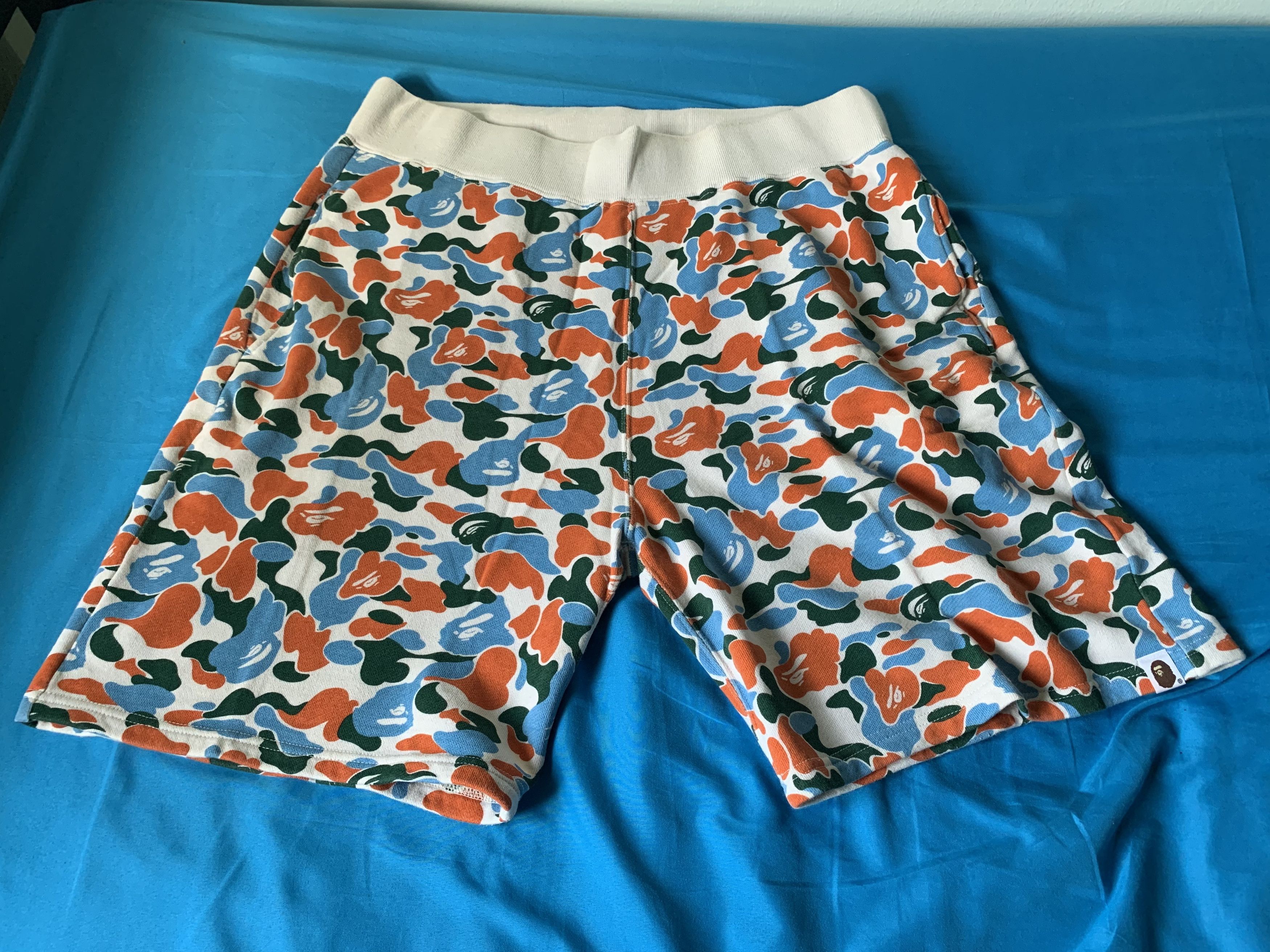 image of Bape Indonesia Opening Camo Sweat Shorts, Men's (Size 38)