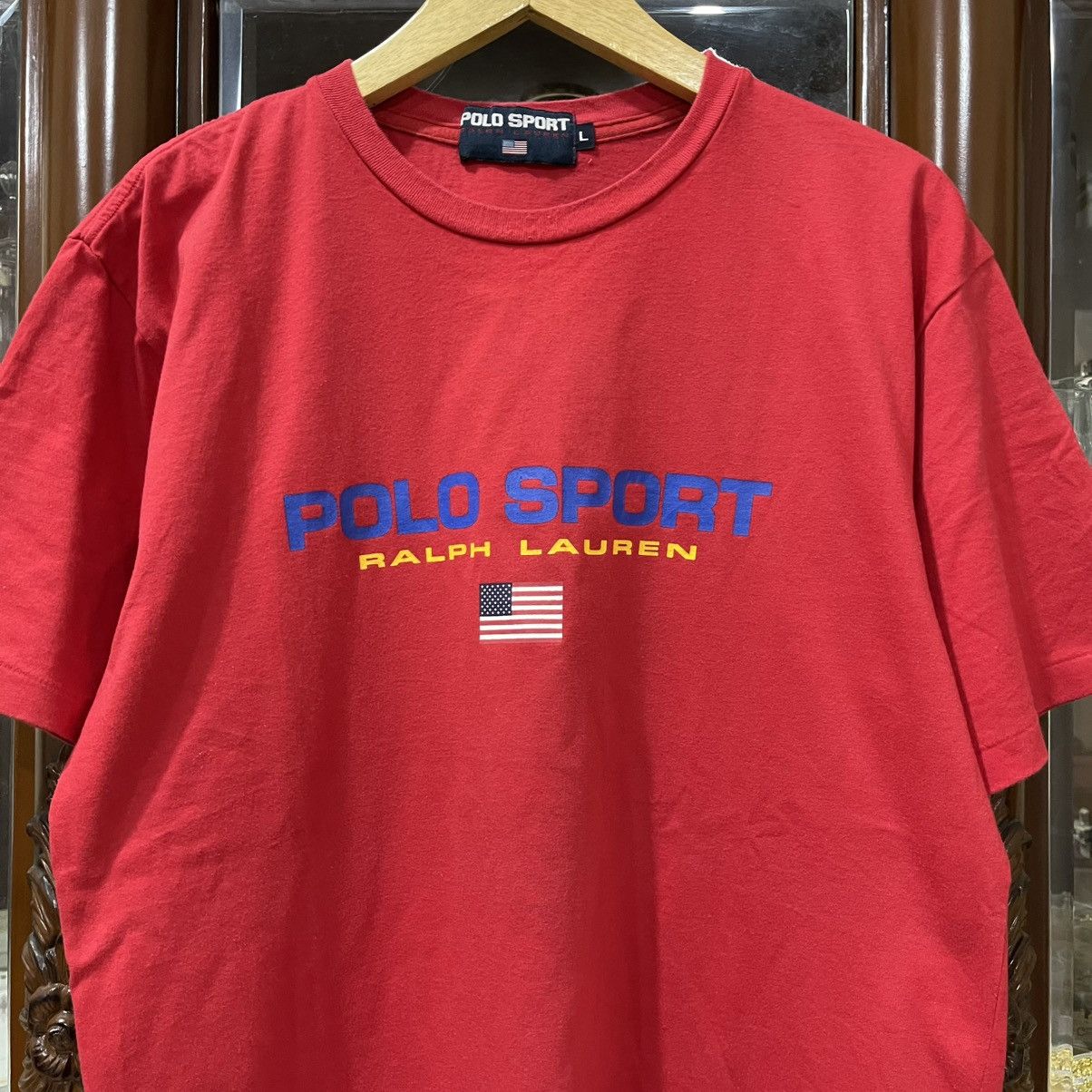 Polo Ralph Lauren Vintage Polo sport ralph lauren logo tee Size US L / EU 52-54 / 3 - 2 Thumbnail