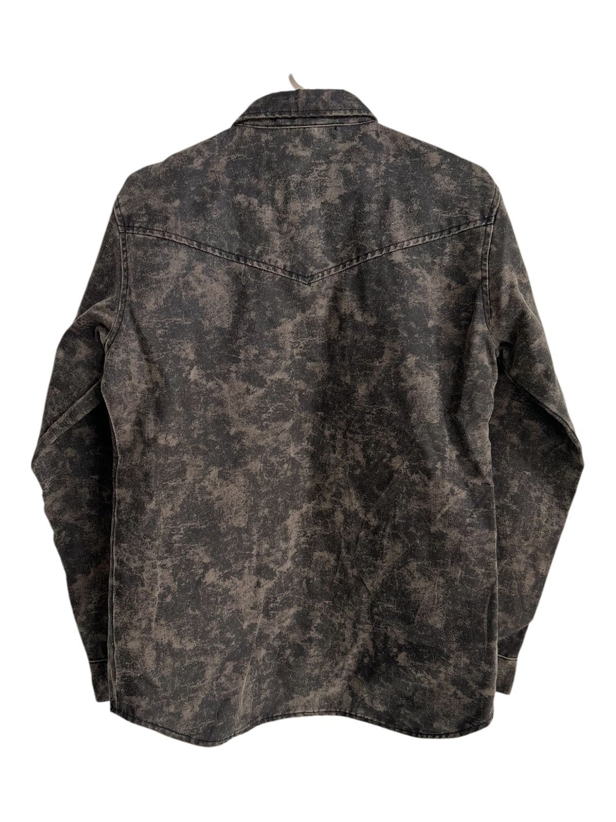Japanese Brand × Tornado Mart × Yasuyuki Ishii Y2K Rusty Black Mosaic Snap Button Western Shirt Work Jacket Size US M / EU 48-50 / 2 - 2 Thumbnail